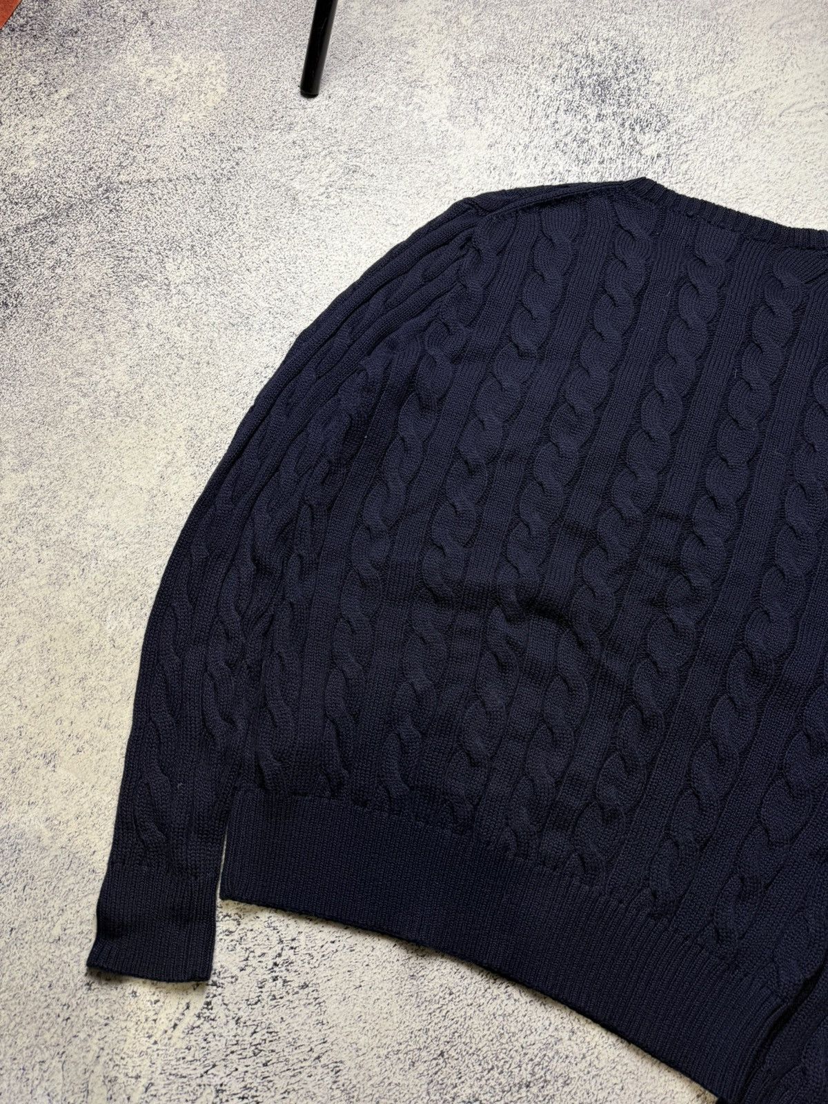 Polo Ralph Lauren Mens Vintage Polo Ralph Lauren knitted Blue Sweater luxury Size US S / EU 44-46 / 1 - 16 Thumbnail
