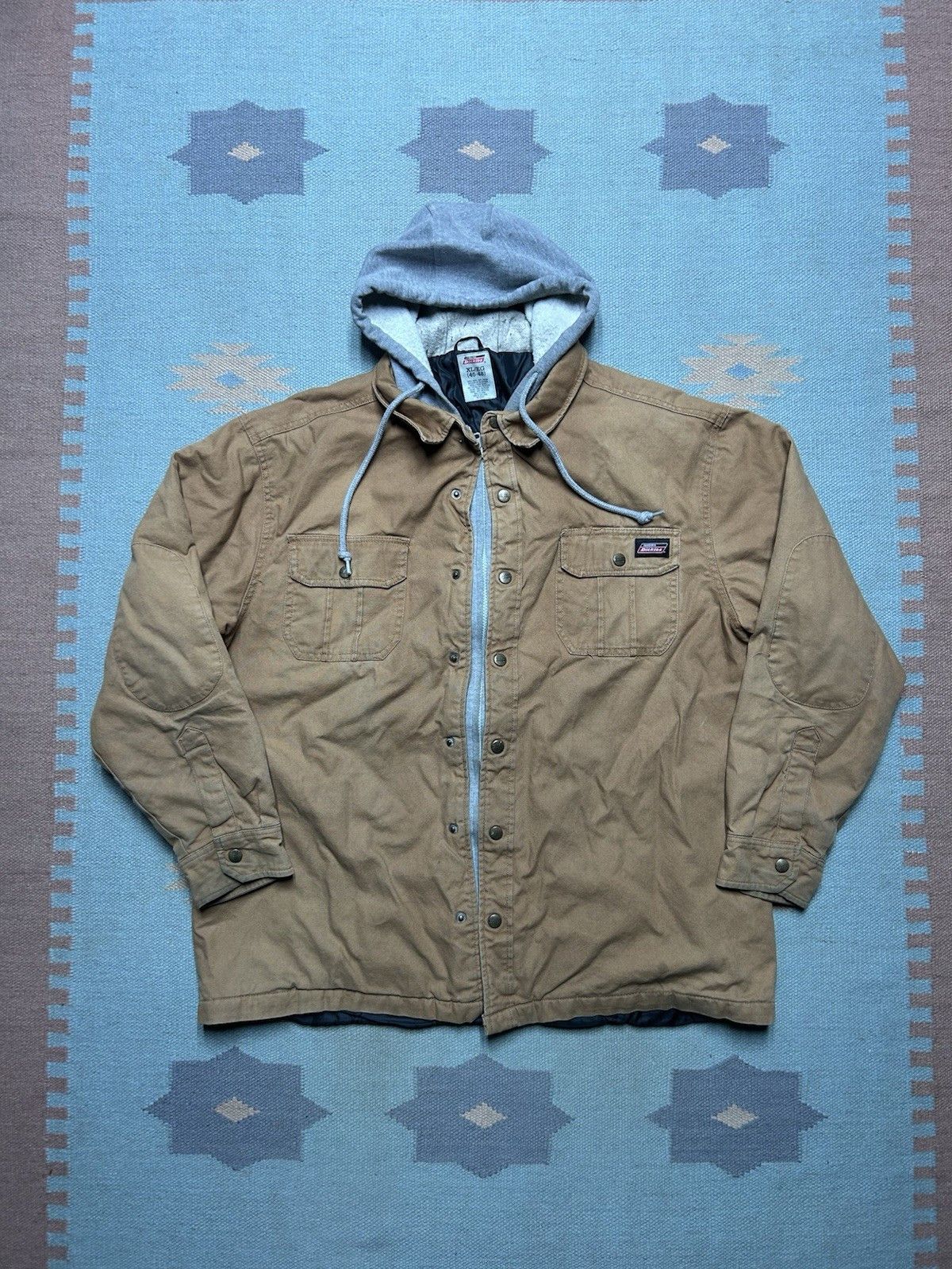Vintage Vtg dickies hooded canvas work jacket hoodie carhartt XL Size US XL / EU 56 / 4 - 1 Thumbnail