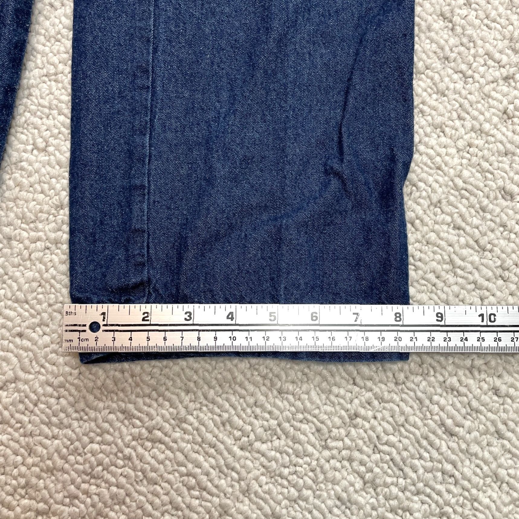 Denime Rebecca Malone Jeans Womens Medium Blue Denim Dark Wash Elastic Waist 25x27 Pant Size 32" / US 10 / IT 46 - 2 Thumbnail