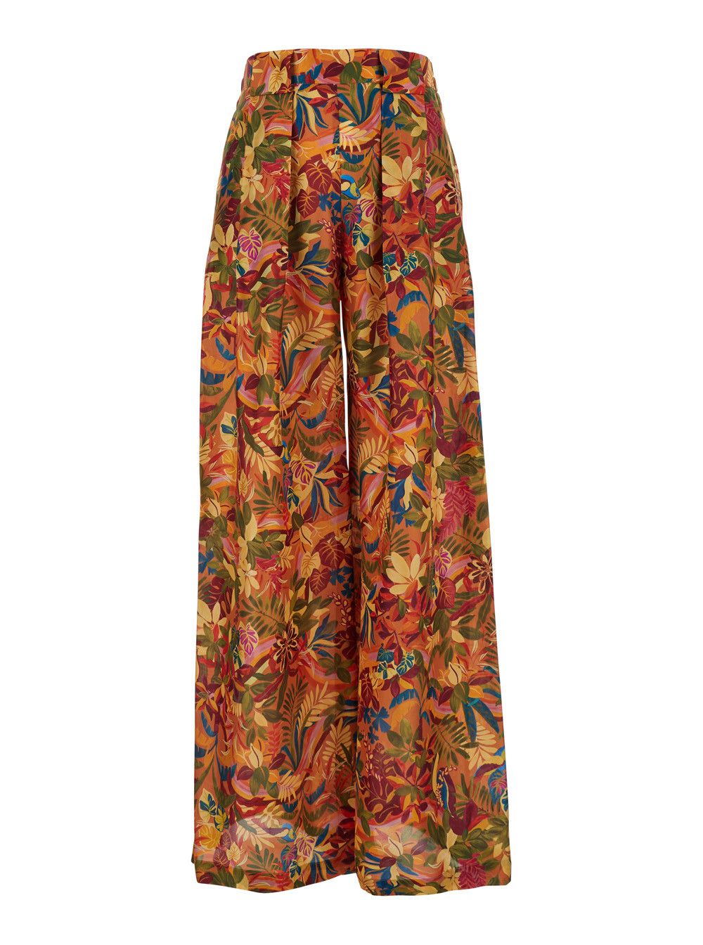 Missoni 'Aspes' Multicolor Palazzo Pants with All-Over Floral Print in Silk Woman Size 30" / US 8 / IT 44 - 1 Thumbnail