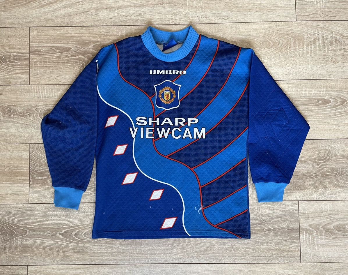 Umbro × Vintage Manchester United 1995-1997 Goalkeeper Football Shirt Jersey Size US XS / EU 42 / 0 - 1 Thumbnail
