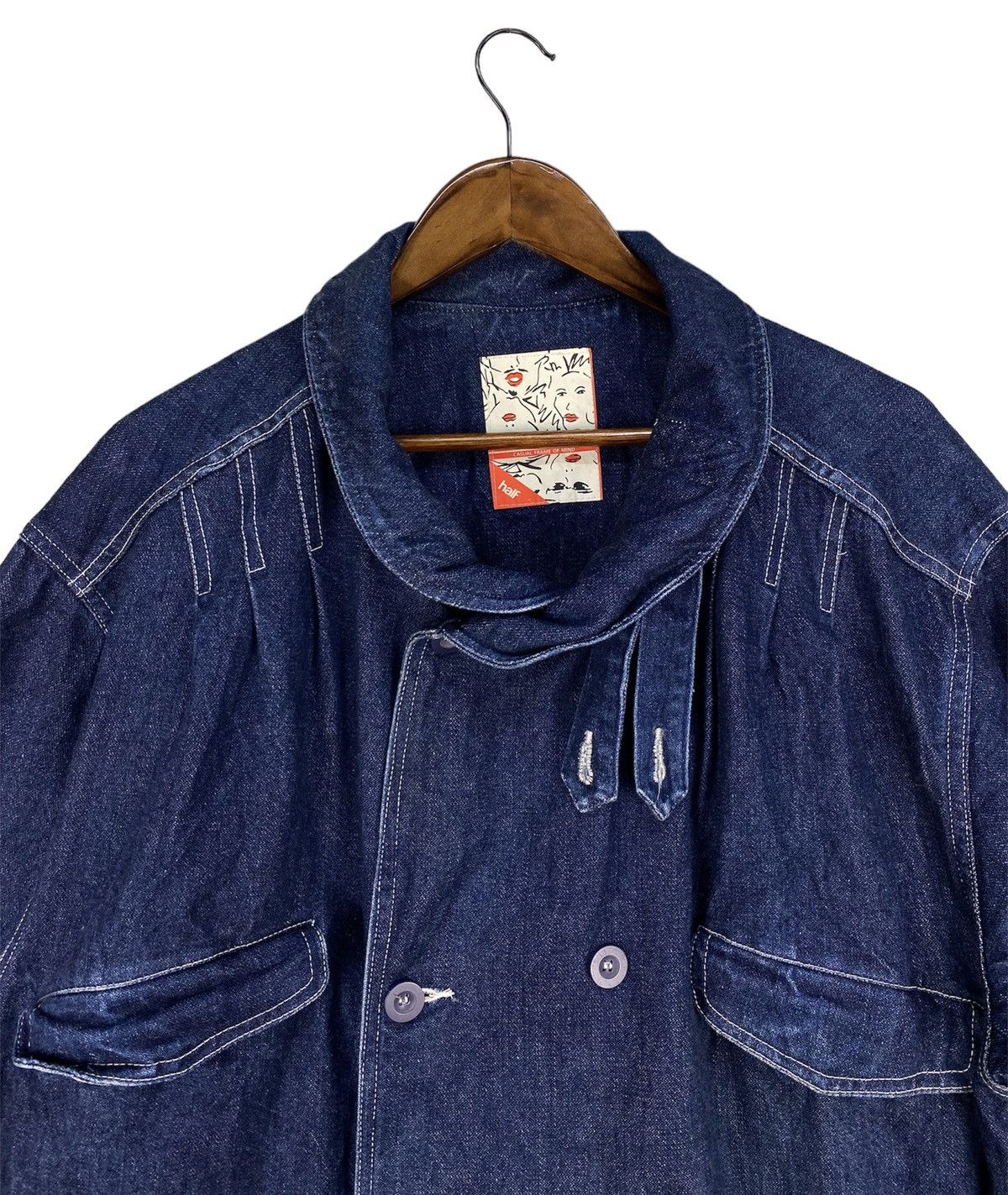 Japanese Brand Half Denime Jacket Size M / US 6-8 / IT 42-44 - 6 Thumbnail