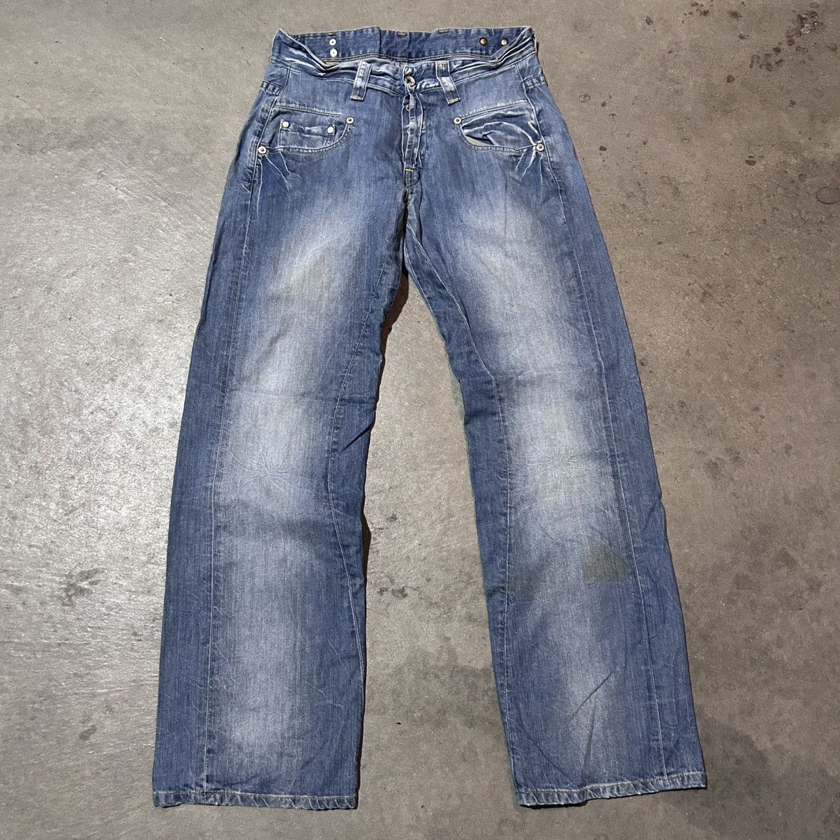 G-Star G star raw might wash distressed denim jeans Size US 31 - 1 Thumbnail