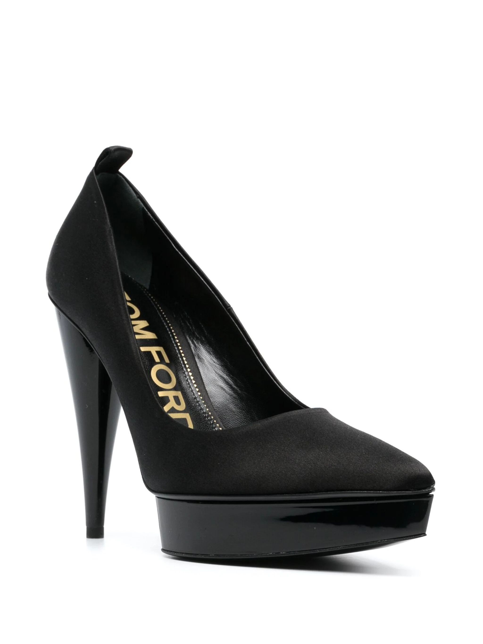 Tom Ford o1loc1c0924 W3279 Platform Pumps in Black Size US 11 / IT 41 - 2 Thumbnail