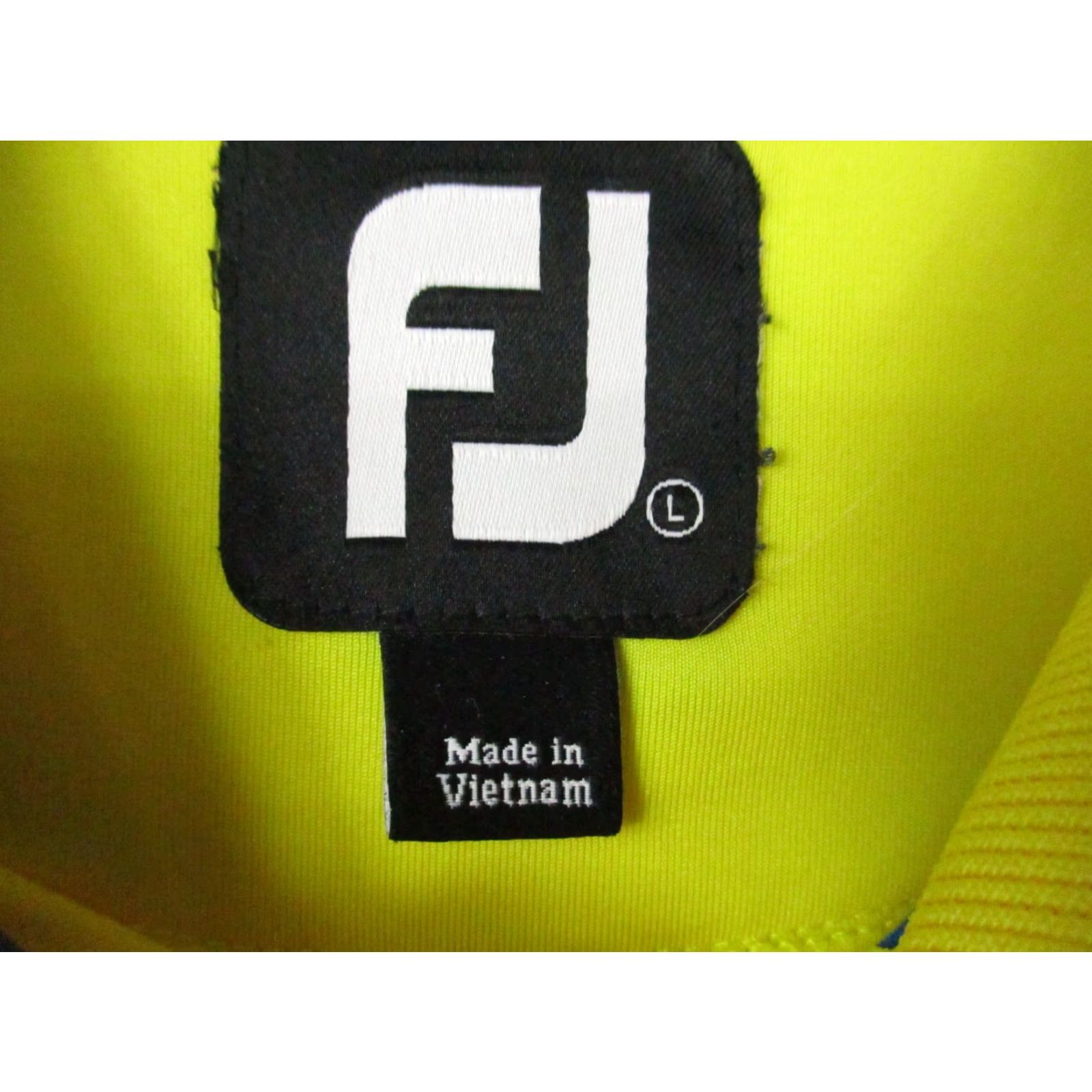 Footjoy VINTAGE Footjoy FJ Shirt Large Men Polo Short Sleeve Golf Neon Yellow Stripe Size US L / EU 52-54 / 3 - 3 Thumbnail