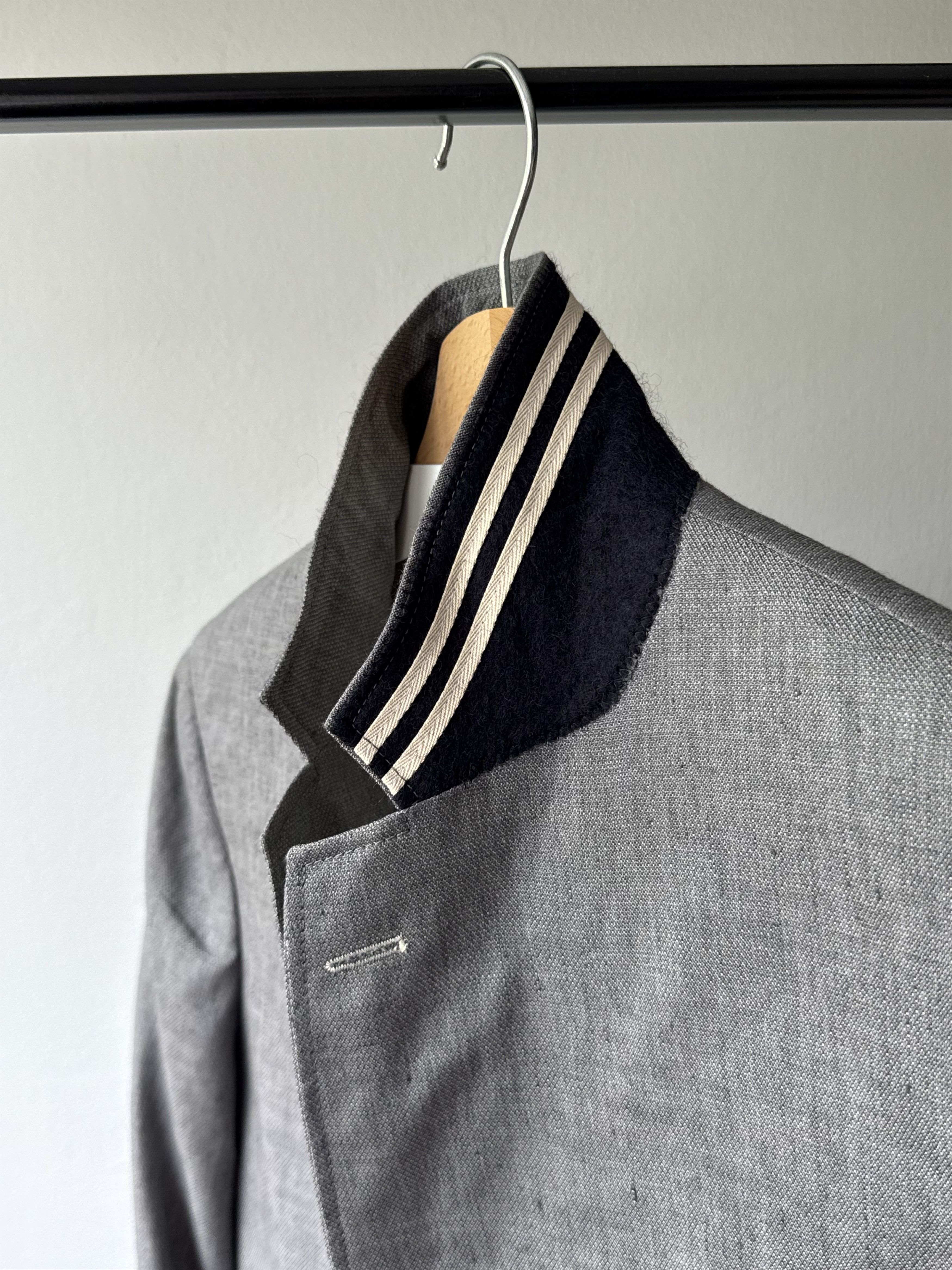 Gant Rugger Gant Rugger Linen/Wool Grey Melange Sport Blazer Coat Jacket Size 44R - 4 Thumbnail