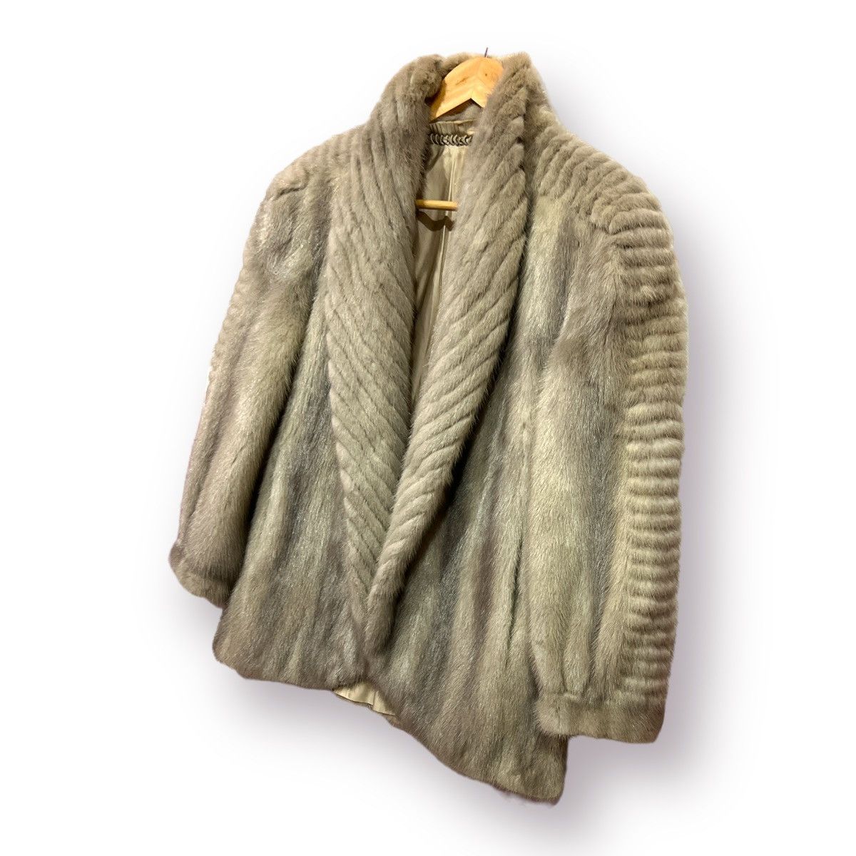 Japanese Brand 🔥 Unknown 🔥 mink fur open fur jacket saga style Size S / US 4 / IT 40 - 2 Thumbnail