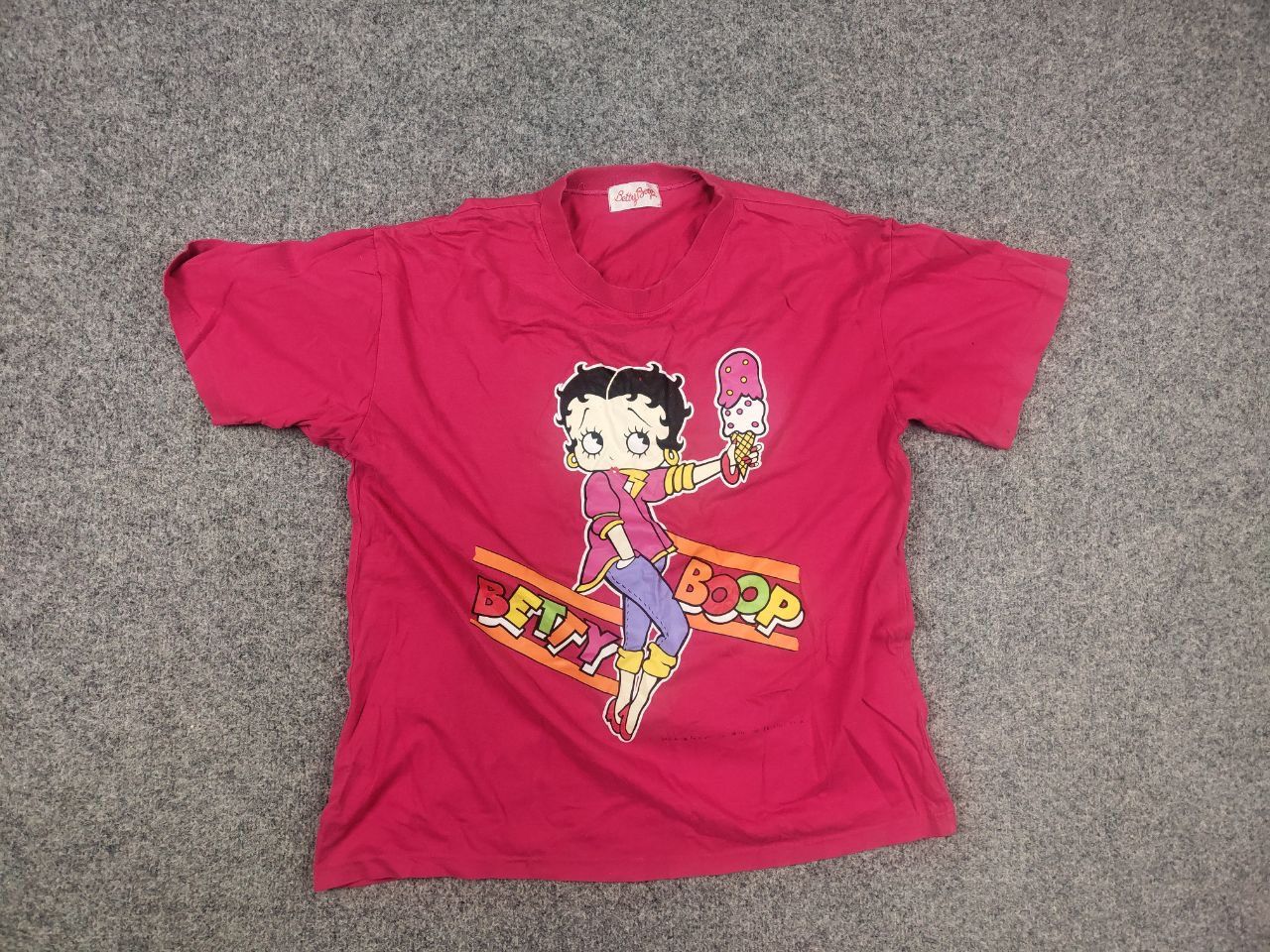 Cartoon Network Vintage 1993s Betty Boop AOP Big Face logo T shirt Cartoon Size US M / EU 48-50 / 2 - 4 Thumbnail