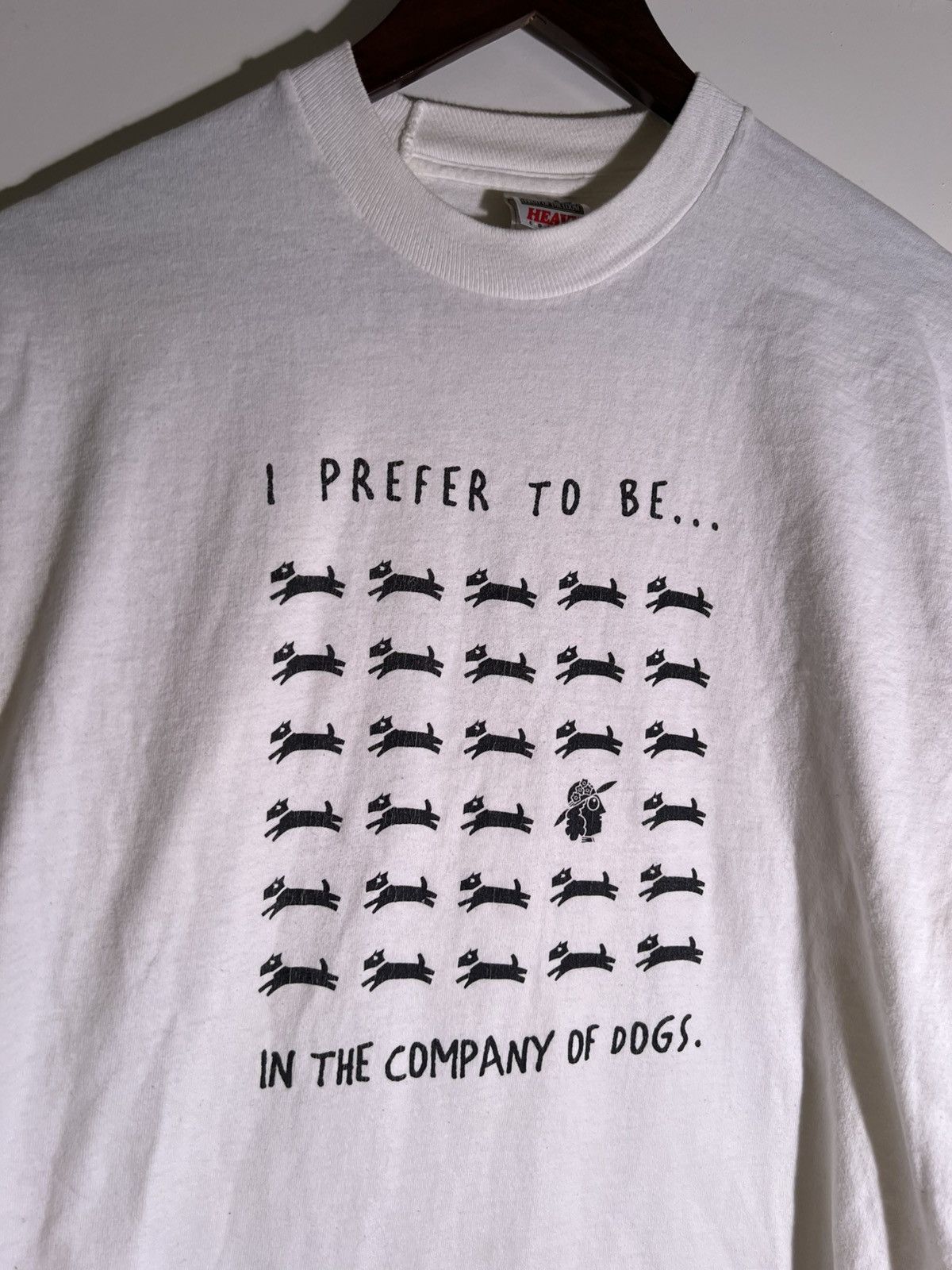 Vintage 90’s 2000’s Y2K VTG Vintage I Prefer The Company of Dogs Tee Size US L / EU 52-54 / 3 - 3 Thumbnail