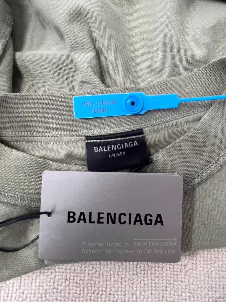 Balenciaga Balenciaga Solid Color Retro Plain Knit Round Neck Short S Size US S / EU 44-46 / 1 - 5 Thumbnail