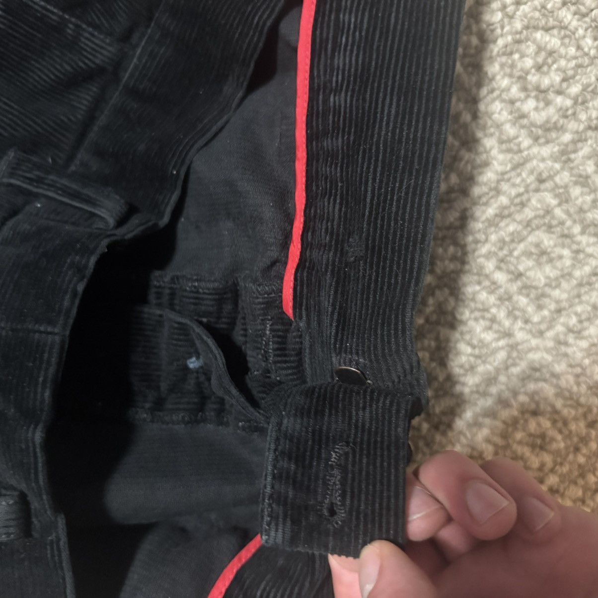 Prada Prada red tab corduroys Size US 32 / EU 48 - 3 Thumbnail