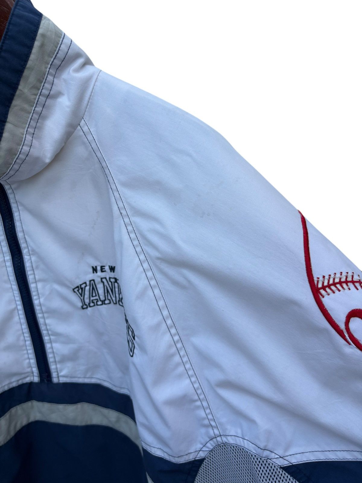 MLB Vintage New York Yankees Half Zipper Starter Pullover Size US XL / EU 56 / 4 - 9 Thumbnail