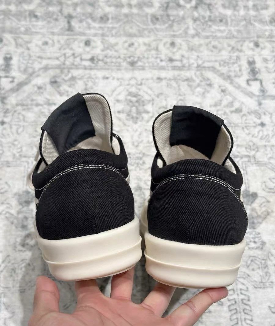 Rick Owens Rick Owens DRKSHDW new canvas sneakers, black & white Size US 8.5 / EU 41-42 - 6 Thumbnail