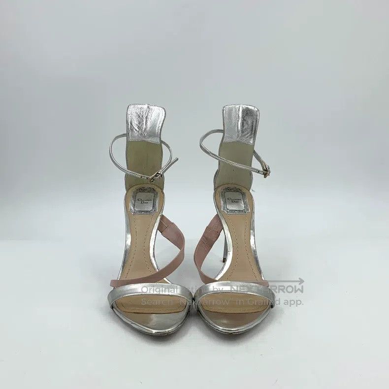 Dior Dior Silver buckled high-heeled sandals Size US 8.5 / IT 38.5 - 3 Thumbnail