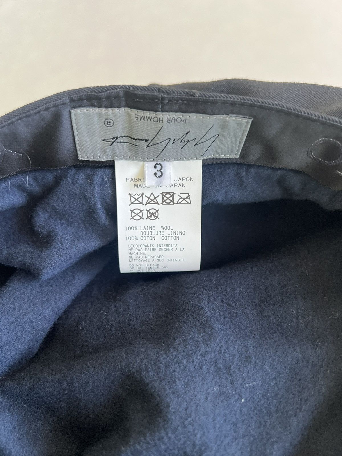 Yohji Yamamoto Yohji Yamamoto Pour Homme - W/Gabardine CASQUET Hat Size ONE SIZE - 11 Thumbnail