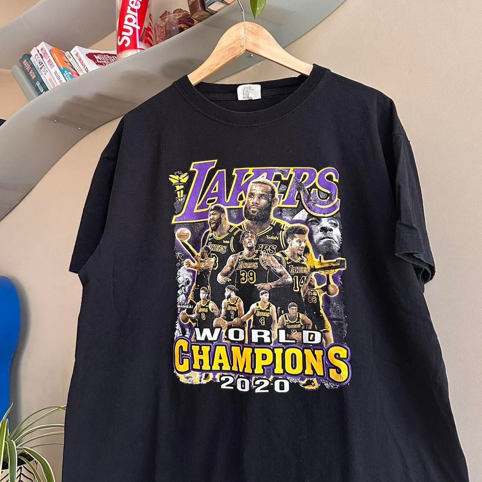 NBA × Vintage Vintage Y2K LeBron James Lakers Shirt Size US XL / EU 56 / 4 - 2 Thumbnail