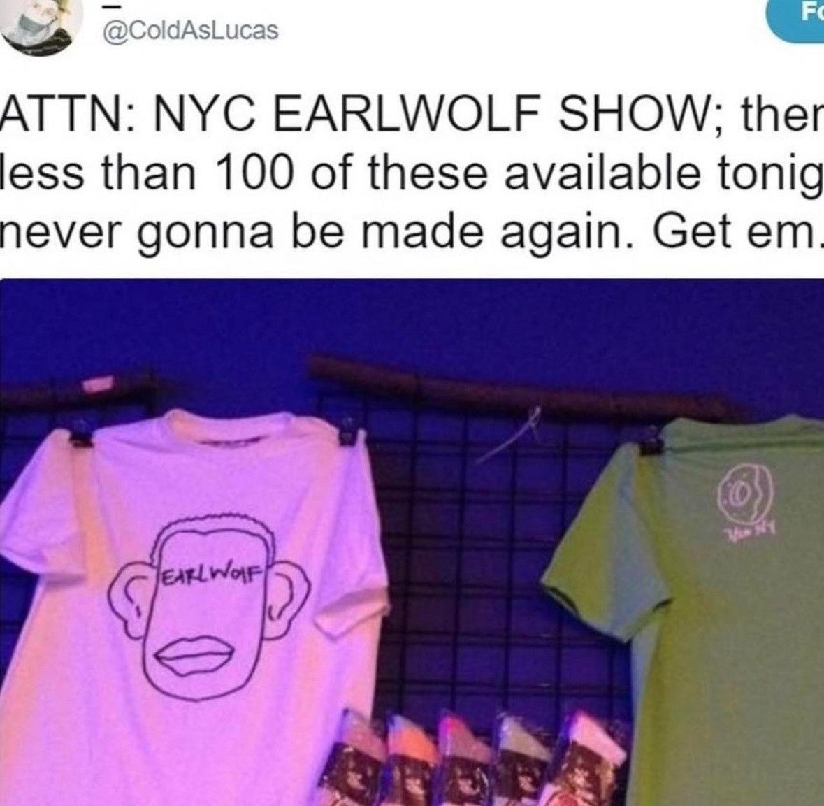 Golf Wang × Odd Future × Tyler The Creator Earl Wolf NYC tees XL Size US XL / EU 56 / 4 - 3 Thumbnail
