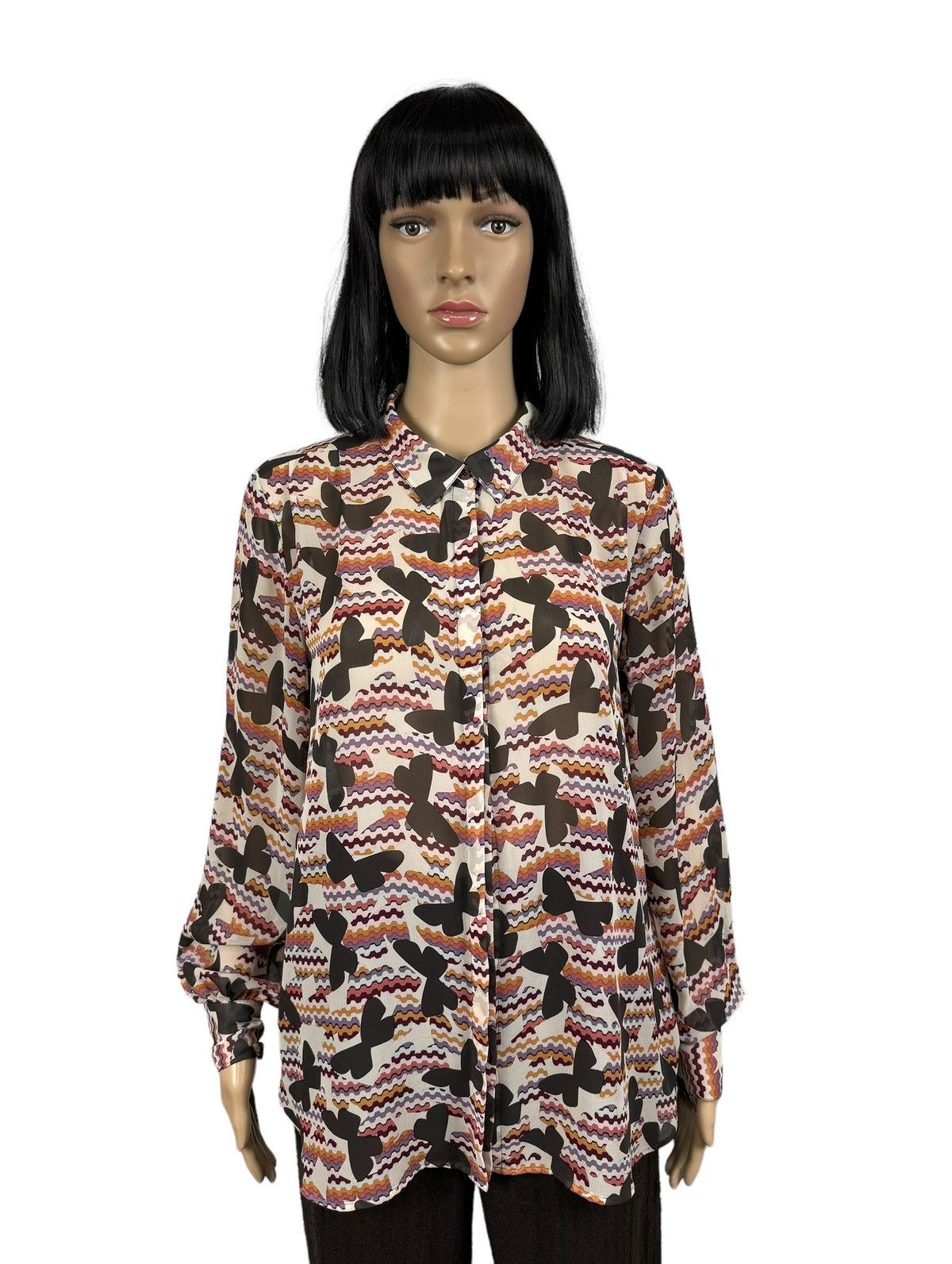Missoni Missoni Lindex Multicolor Printed Blouse size 42 Size M / US 6-8 / IT 42-44 - 1 Thumbnail