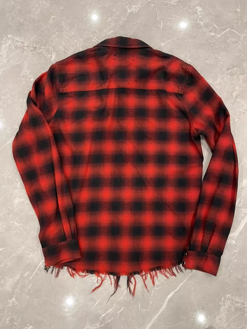 Amiri Amiri Long-sleeved shirt with red plaid 2501-Nextarrow Size US L / EU 52-54 / 3 - 4 Thumbnail