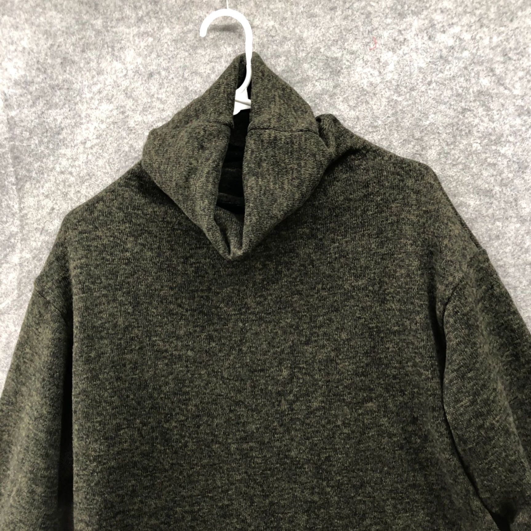 Uniqlo Uniqlo Fleece Turtleneck Tunic Pullover Womens S Green Heather Sweater Oversized Size S / US 4 / IT 40 - 3 Thumbnail