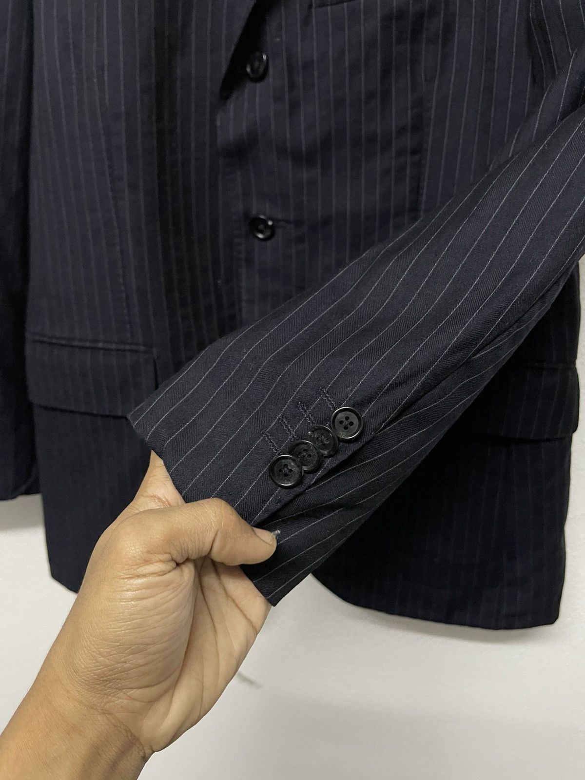 Japanese Brand × Loro Piana × Vintage 90s LORO PIANA STRIPES BLAZZER RARE DESIGN Size US S / EU 44-46 / 1 - 7 Thumbnail