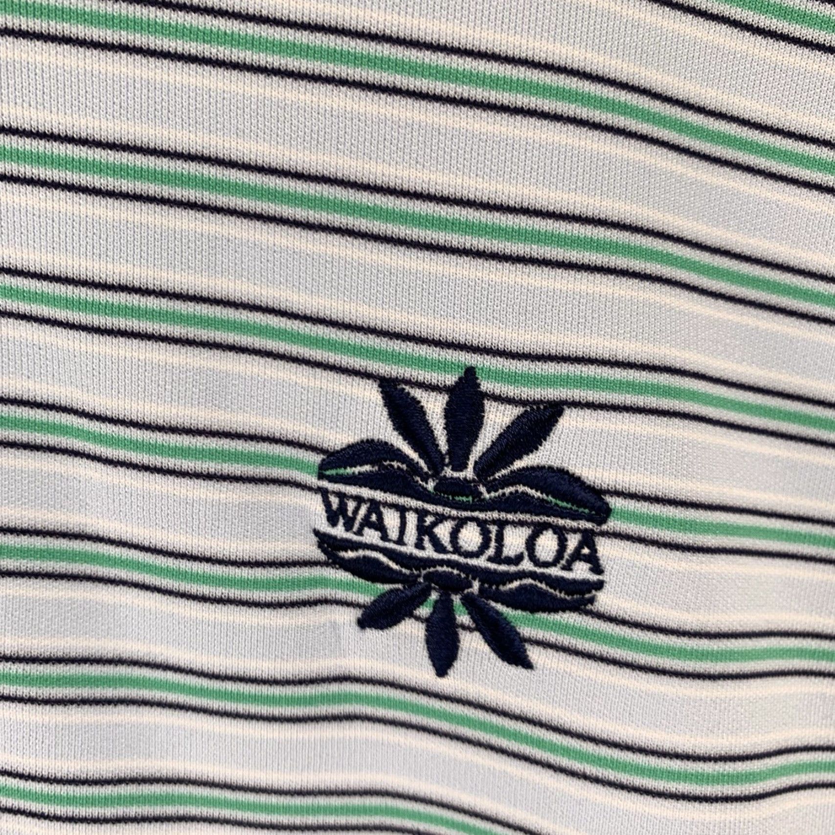 Under Armour Under Armour Polo Shirt XL Blue Green Waikoloa Logo Golf Short Sleeve Mens Size US XL / EU 56 / 4 - 2 Thumbnail