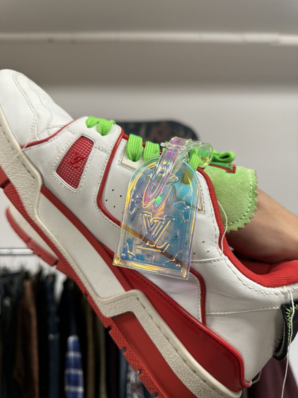 Louis Vuitton × Virgil Abloh AW2021 Louis Vuitton ‘SoHo Exclusive’ 1/500 LV Trainers Size US 9.5 / EU 42-43 - 3 Thumbnail