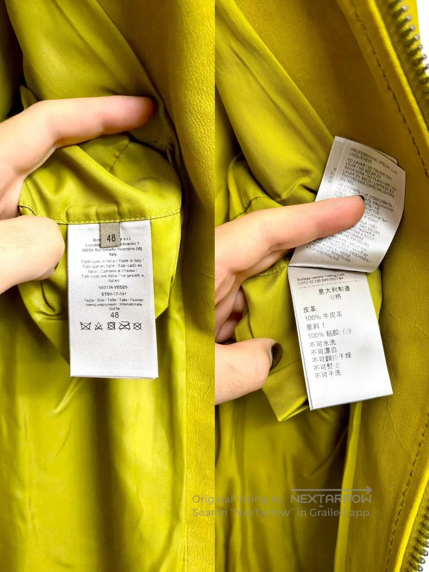 Bottega Veneta Bottega Veneta Yellow Suede Jacket. Size L / US 10 / IT 46 - 6 Thumbnail