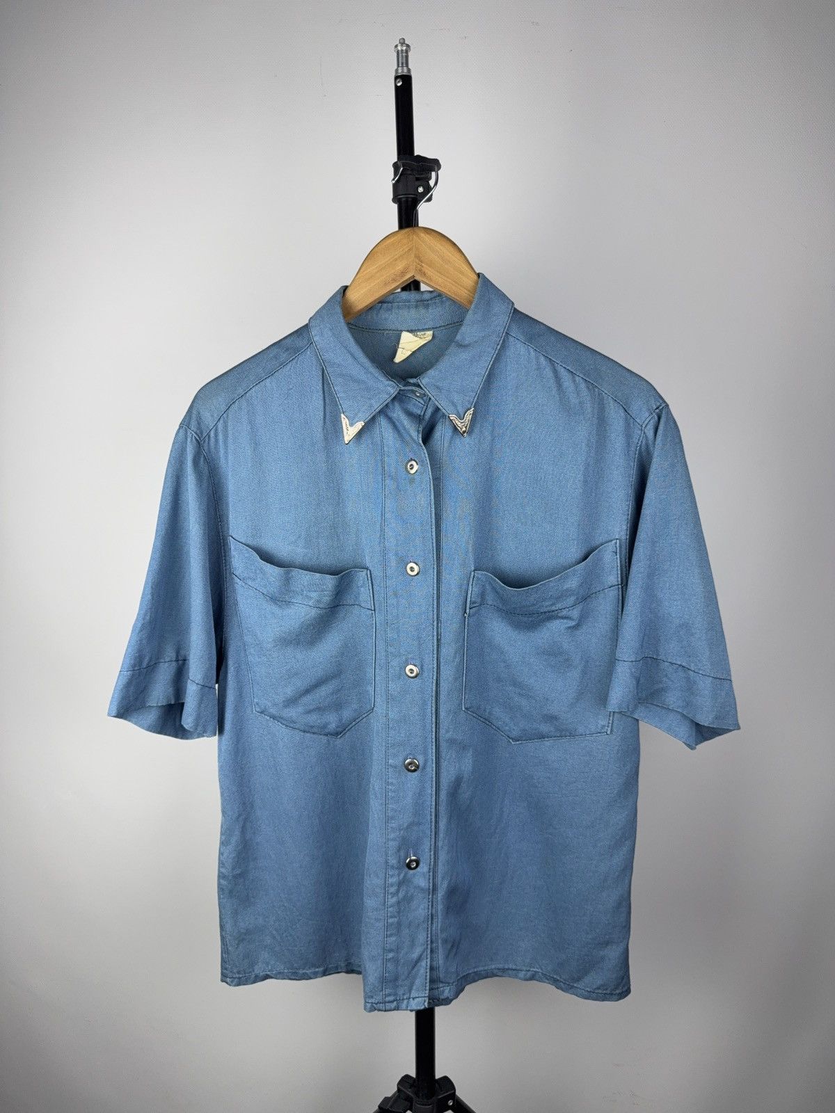 Cowboy Equipment Vintage 80s Cowboy Retro Western Rare Short Shirt Size US M / EU 48-50 / 2 - 1 Thumbnail