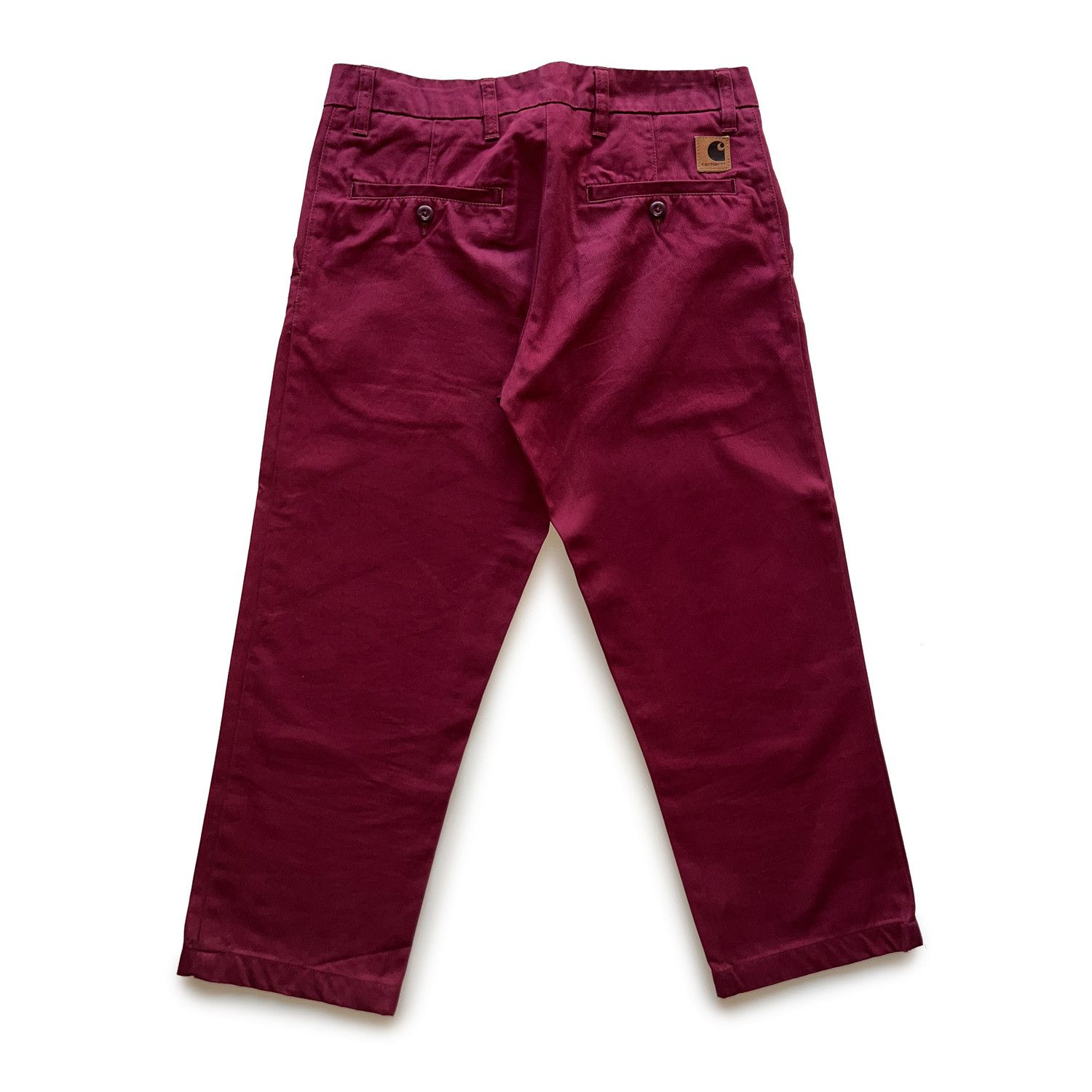 Carhartt Wip X'Johnson Cropped Pant in Burgundy Red Size US 27 - 1 Thumbnail