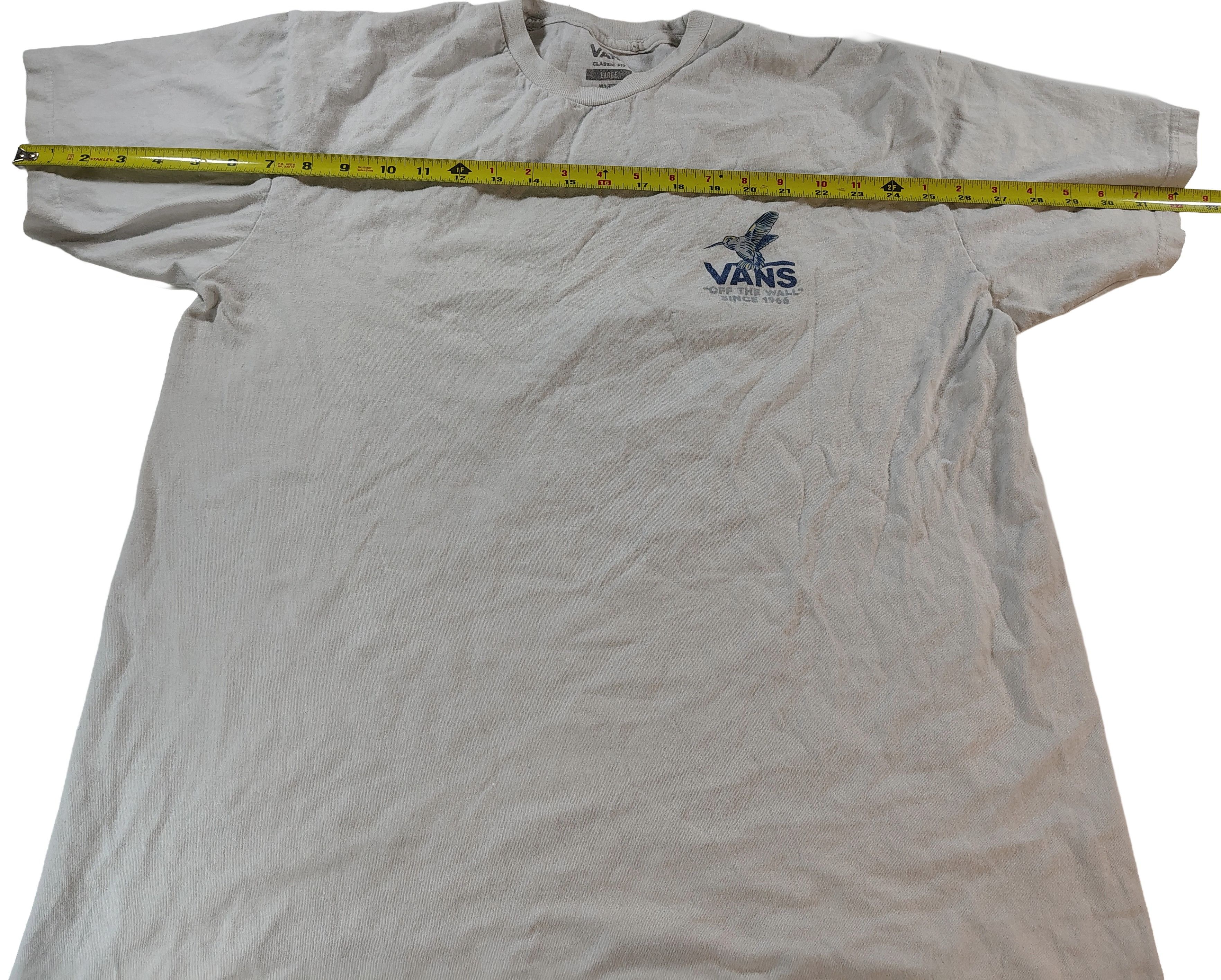 Vans Men's Large White Vans Off The Wall Since 1966 T-Shirt Size US L / EU 52-54 / 3 - 5 Thumbnail