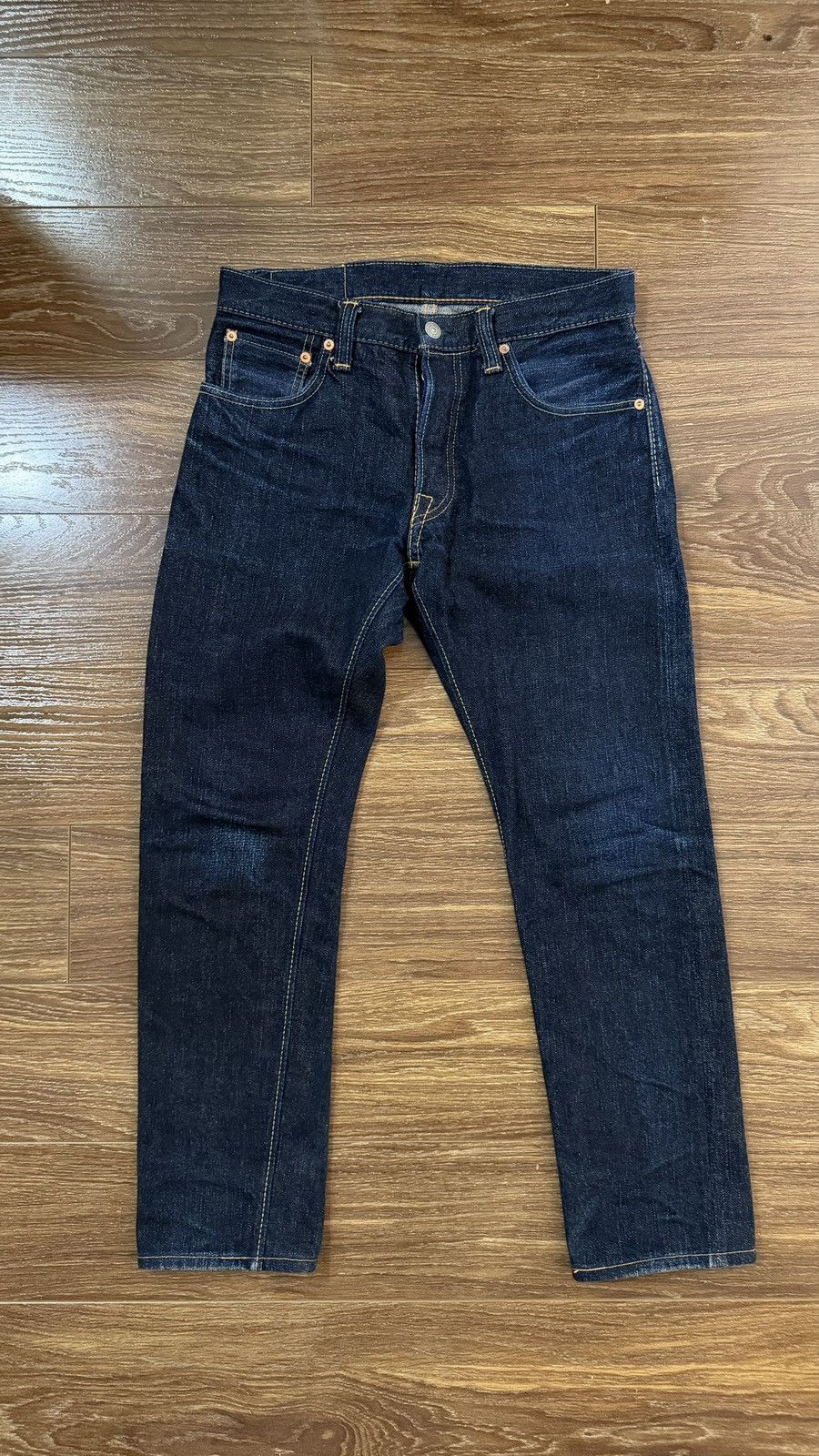 Pure Blue Japan Pure Blue Japan XX-013 14oz Rinsed Selvedge Denim Size US 30 / EU 46 - 1 Thumbnail