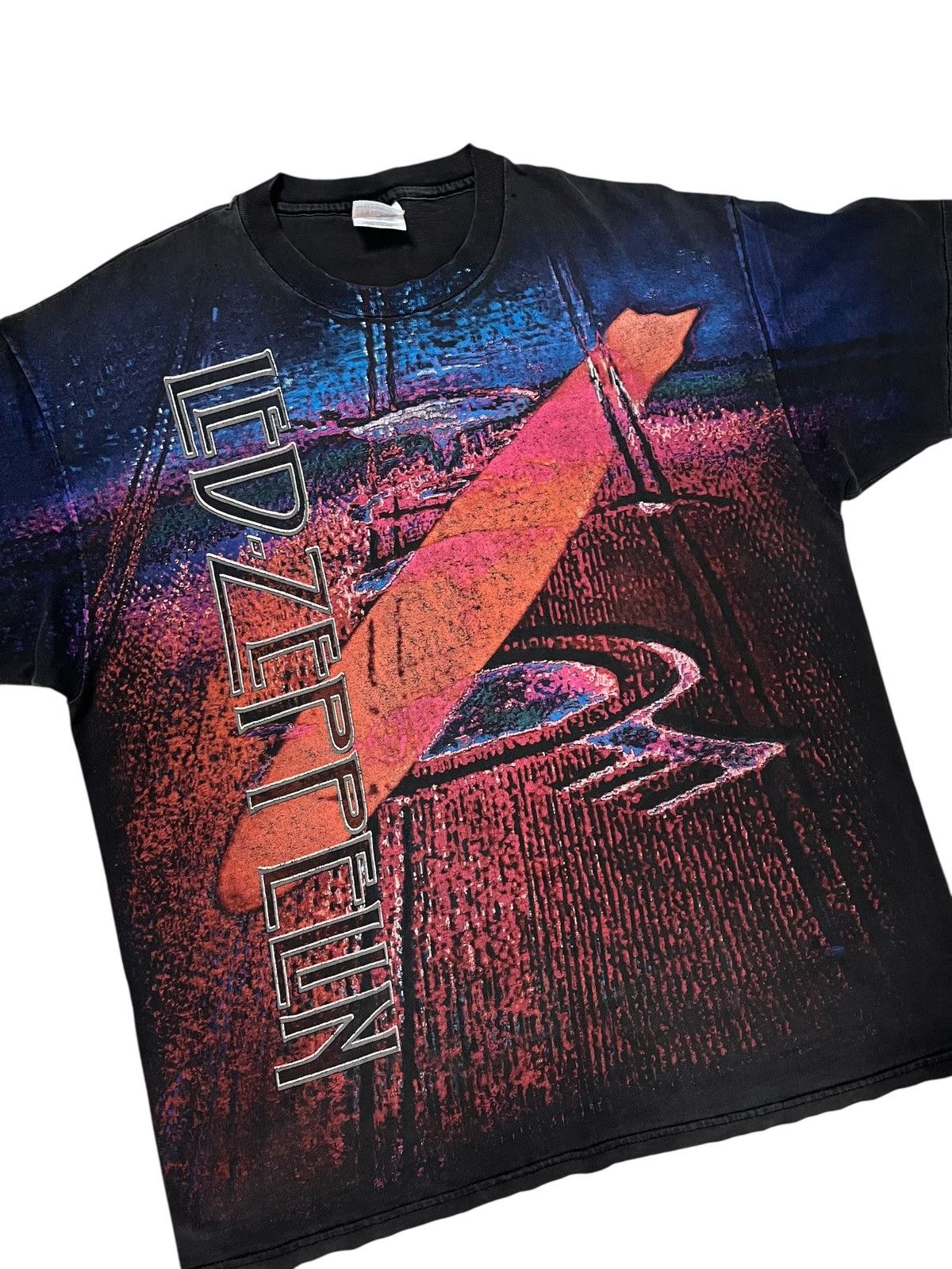 Band Tees Vintage Led Zeppelin AOP 90s t shirt Size US XL / EU 56 / 4 - 7 Thumbnail