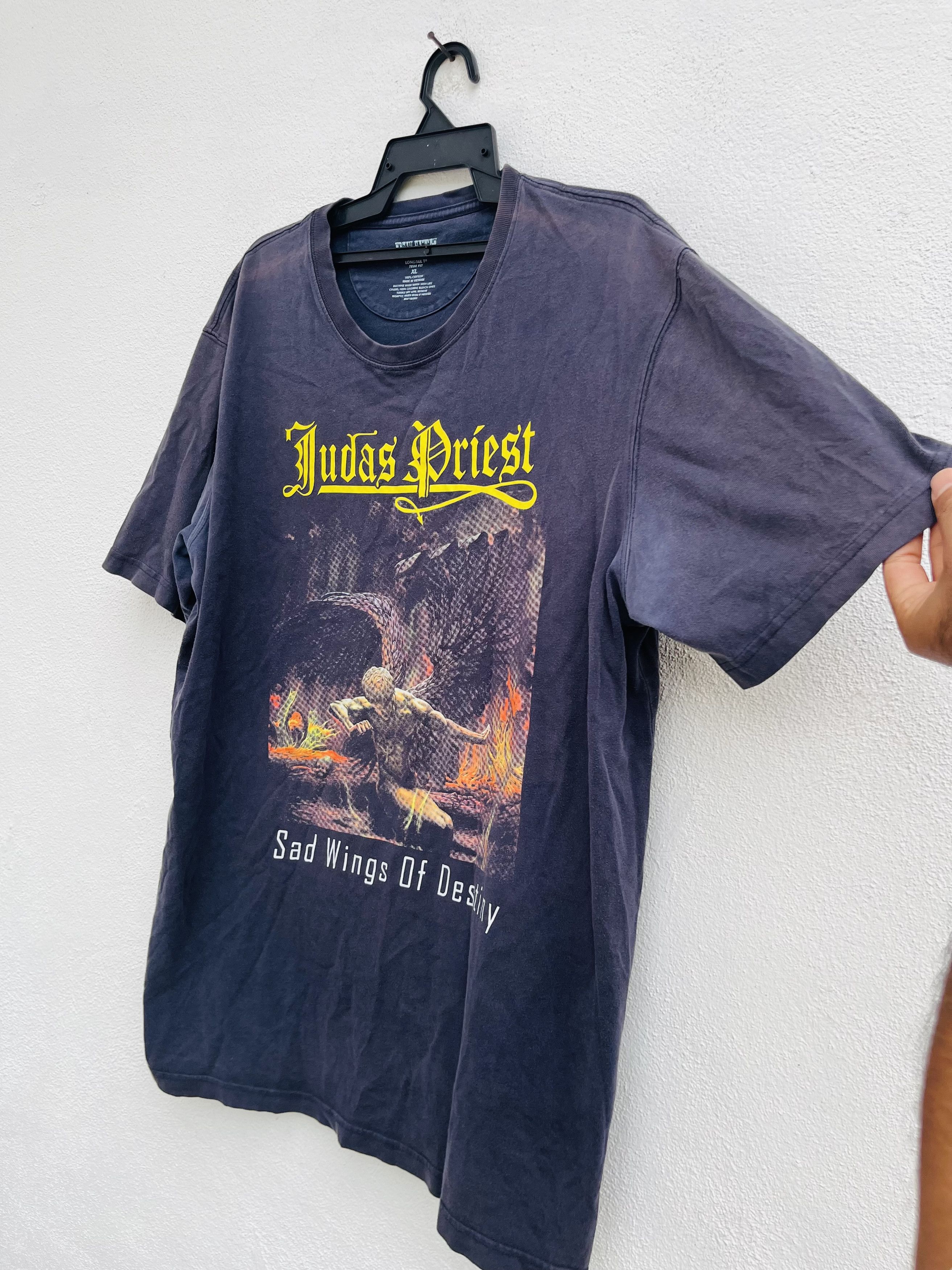 Band Tees Vintage Duluth Judas Priest Sad Wings Of Destiny Size US XL / EU 56 / 4 - 4 Thumbnail