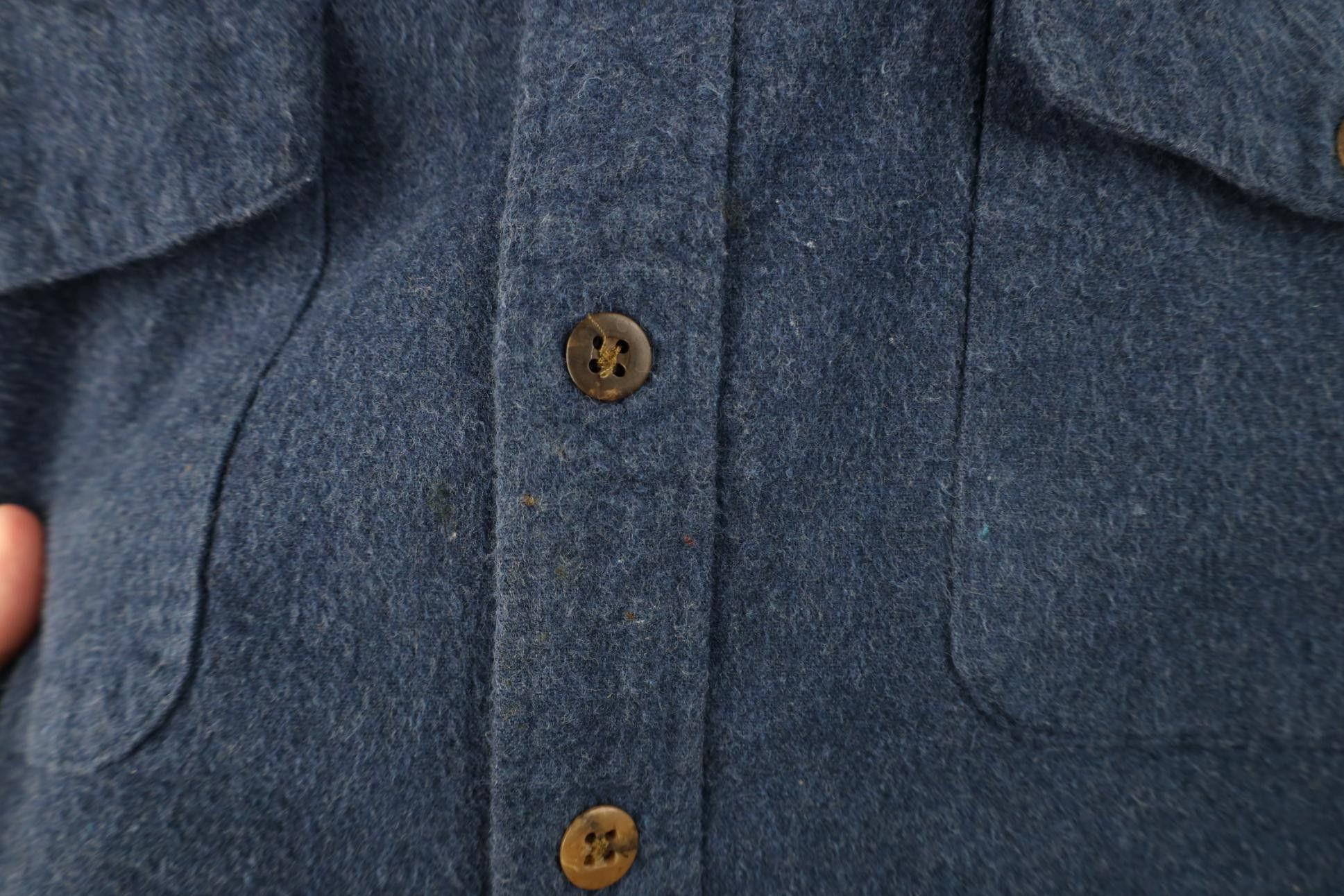 Vintage Vintage 90s Streetwear Cloth Collared Button Shirt Blue Size US M / EU 48-50 / 2 - 4 Thumbnail