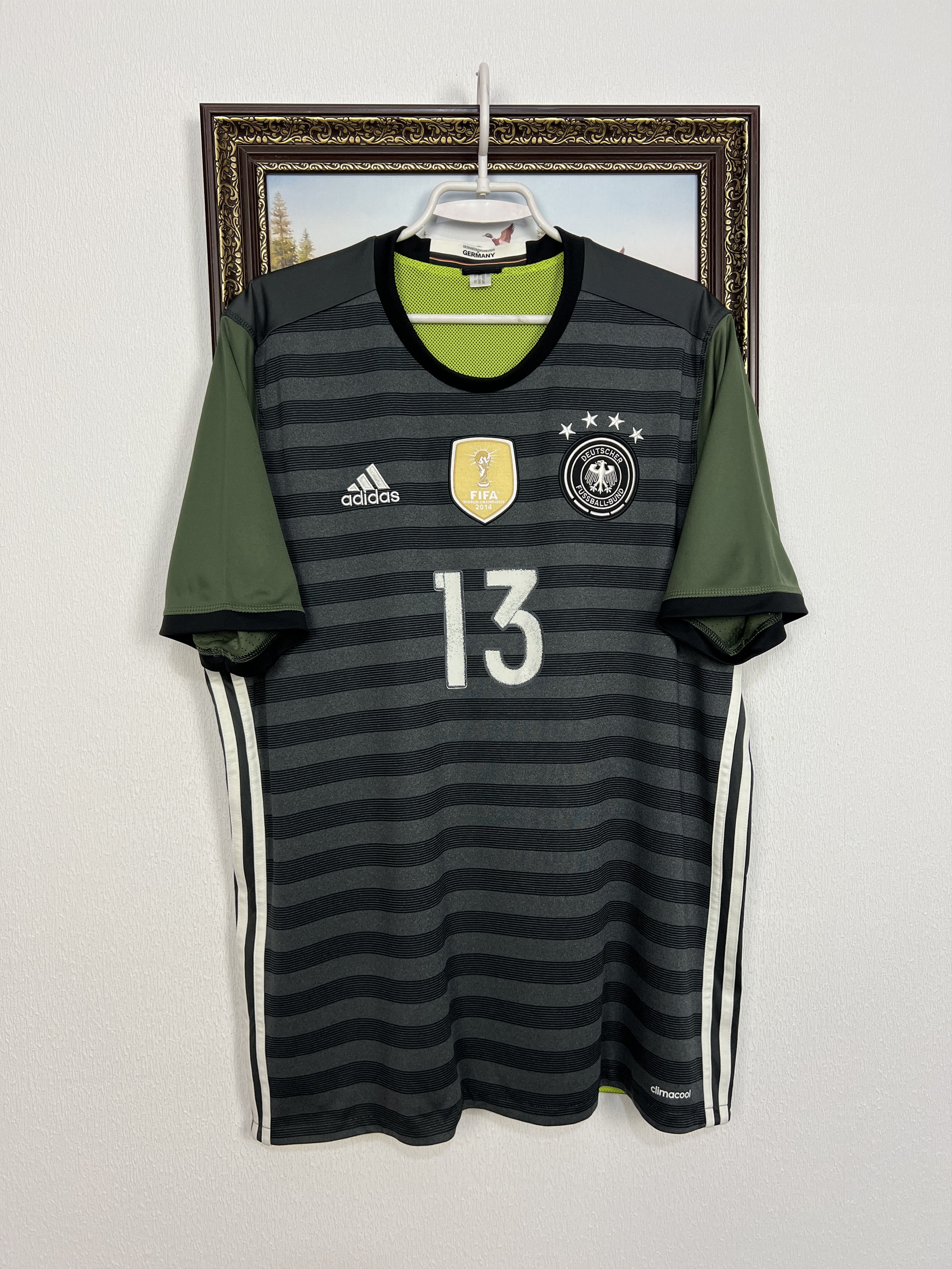 Adidas Germany Away football shirt Soccer Jersey #13 Muller Trikot Size US XL / EU 56 / 4 - 1 Thumbnail