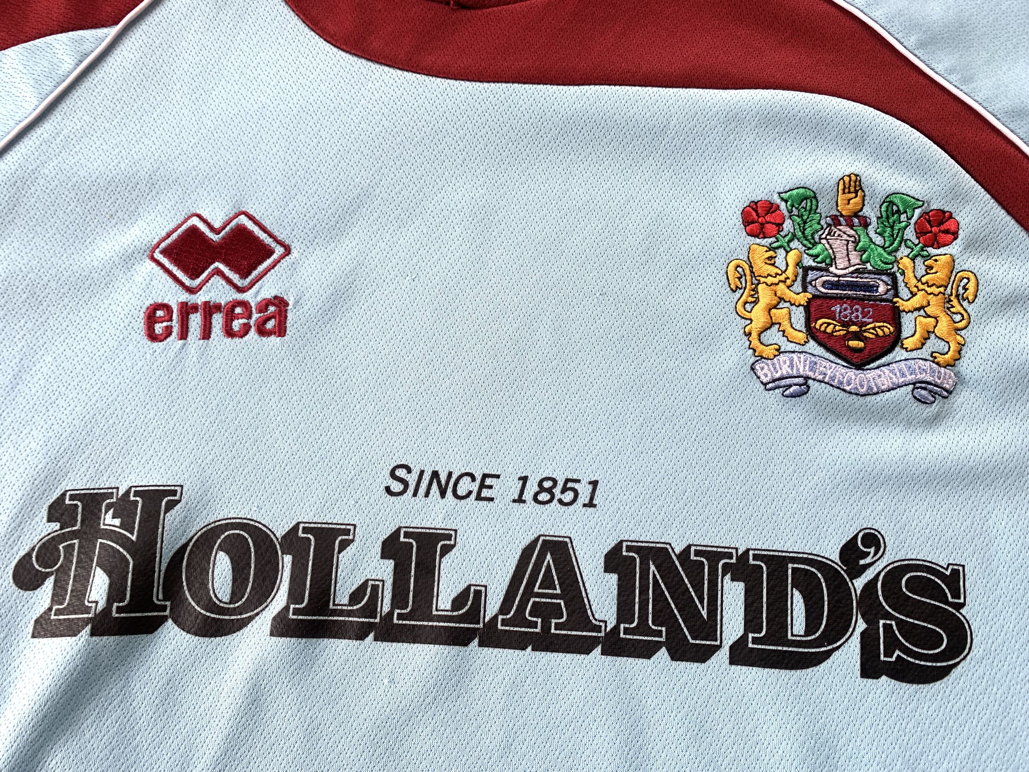 Errea Viintage Errea Burnley Away Football Jersey 2008-2009 Size US L / EU 52-54 / 3 - 5 Thumbnail