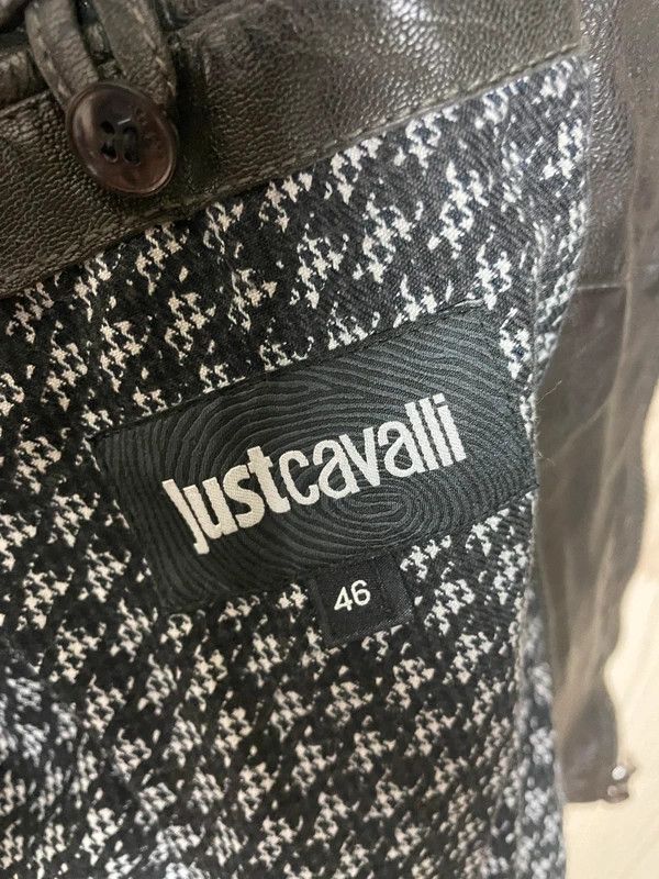 Just Cavalli Just Cavalli Washed Leather Biker Jacket, c.2010s Size US S / EU 44-46 / 1 - 4 Thumbnail