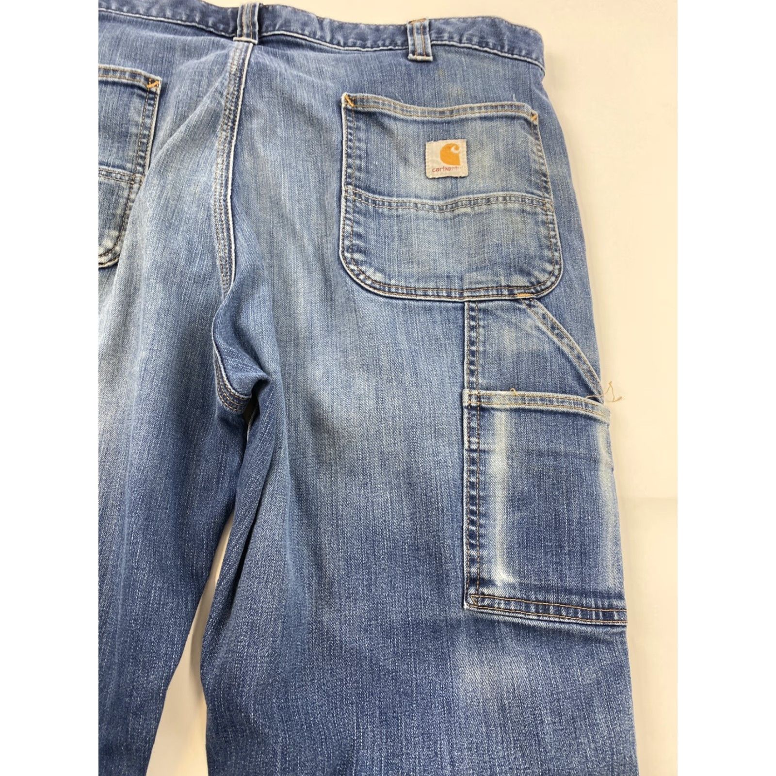 Carhartt Carhartt Jeans Mens Size 40x30 Blue Denim Straight Belt Loops Regular Inseam 30 in Mens Ready Size US 40 / EU 56 - 4 Thumbnail