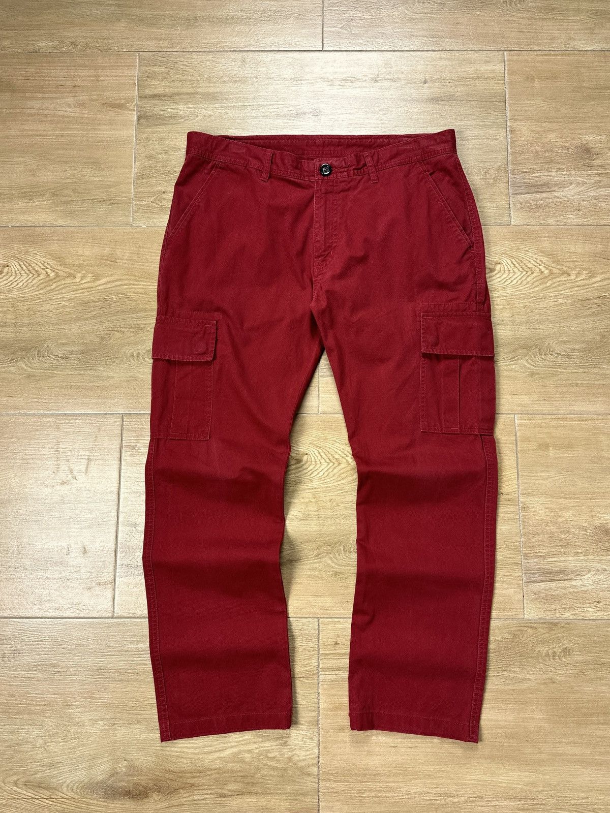 Designer × Suitsupply SUITSUPPLY Red Chino Cargo Pants Cotton Size 50 Size US 34 / EU 50 - 1 Thumbnail