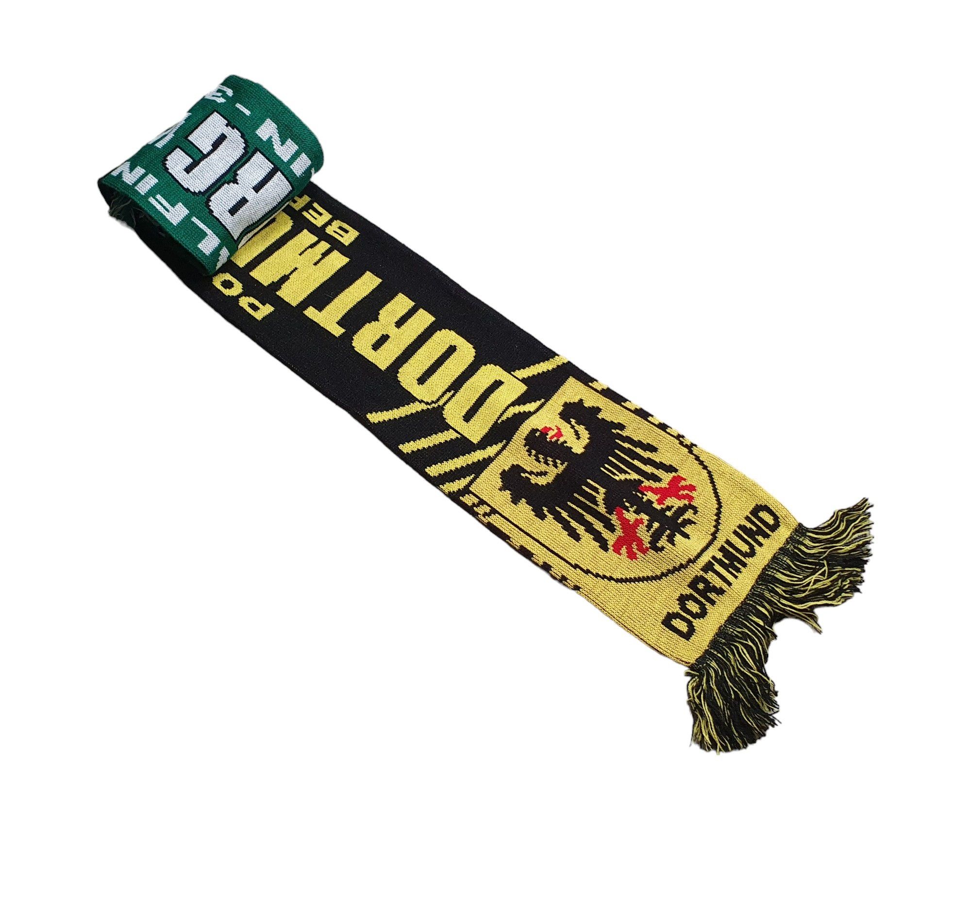 Vintage Scarf VFL Wolfsburg vs BVB Borussia Dortmund 2015 Football Size ONE SIZE - 1 Thumbnail