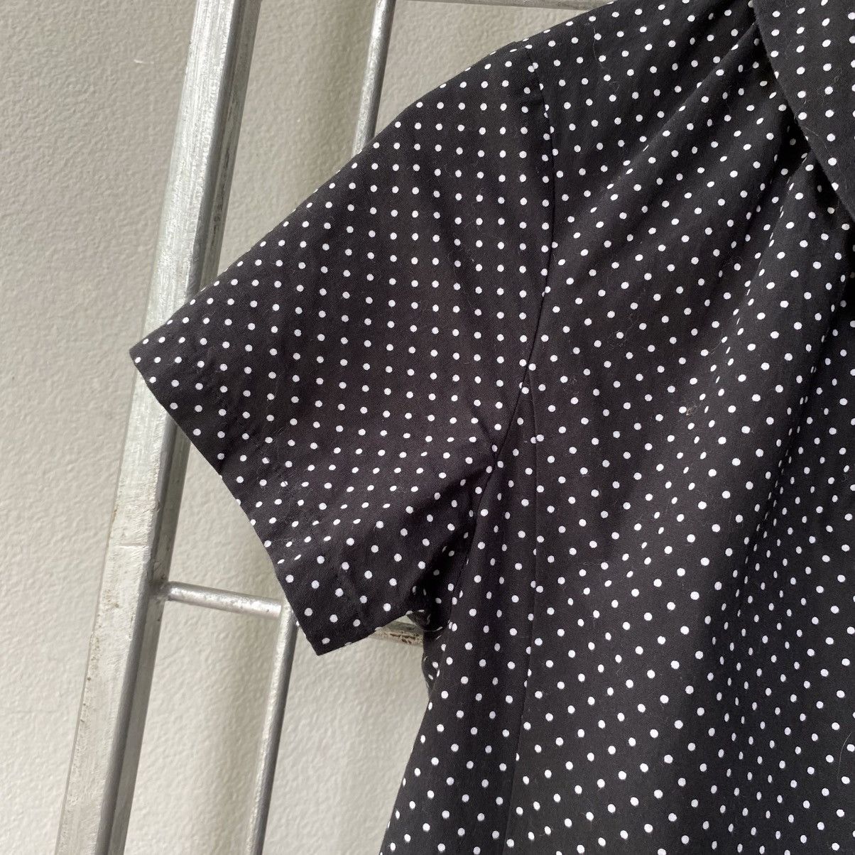 Japanese Brand A/T Black Dot Blouse with Peter Pan Collar Size S / US 4 / IT 40 - 6 Thumbnail