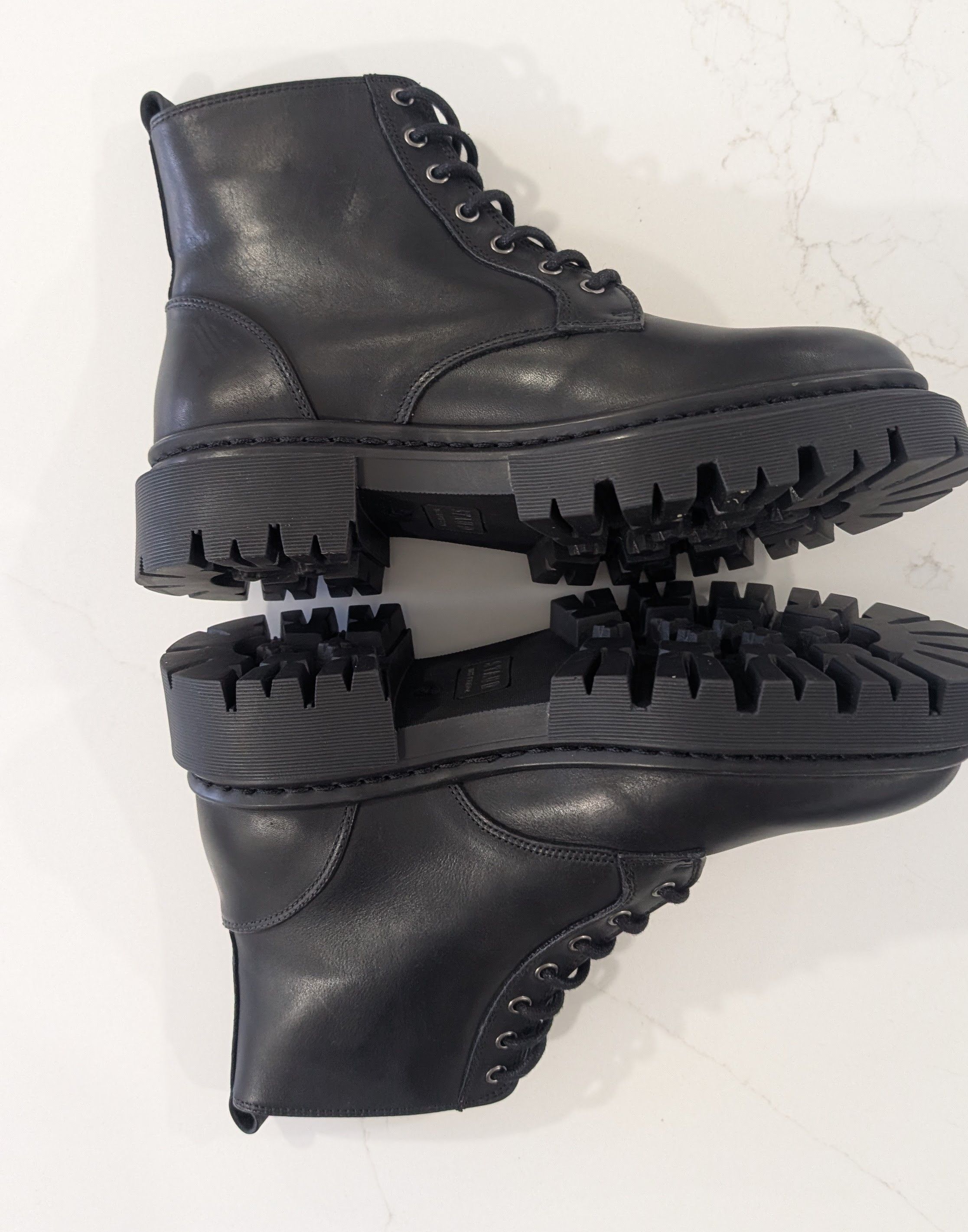 Staud STAUD Henry Combat Boots Black Nappa Leather Size 7 Size US 7 / IT 37 - 6 Thumbnail