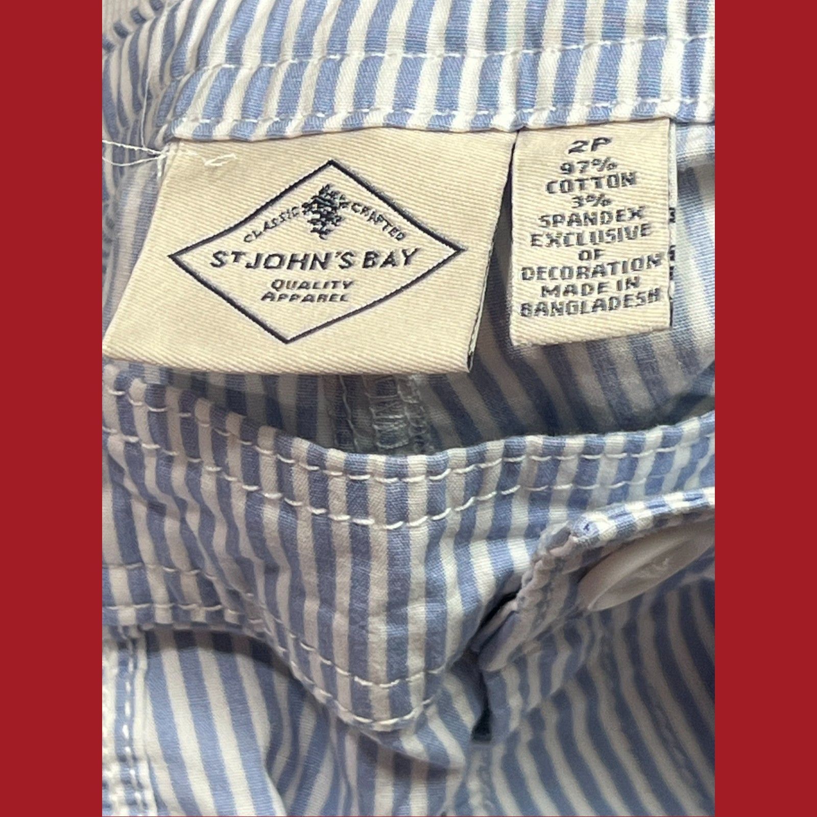 St. Johns Bay St. John's Bay - Women's Mid-Rise Cargo Bermuda Short - Blue Size 26" / US 2 / IT 38 - 13 Thumbnail