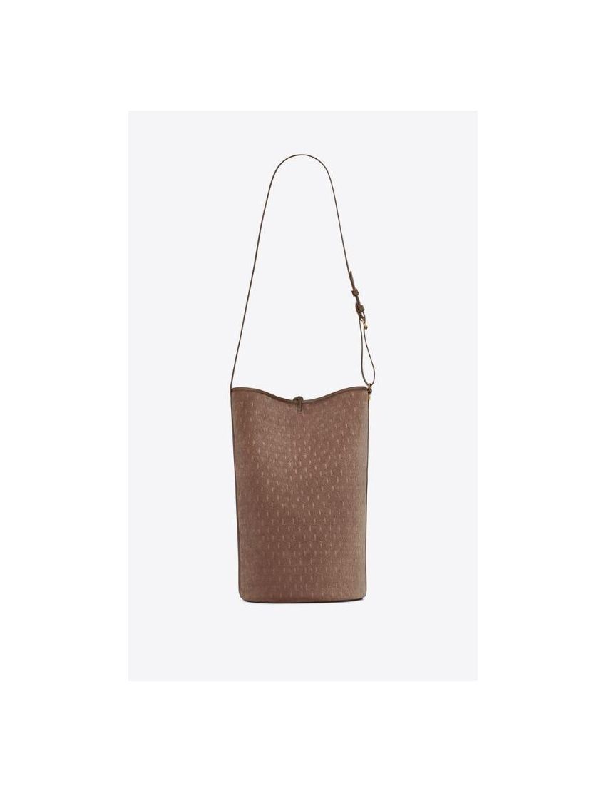 Saint Laurent Paris o1s1wg111124 Size: OS / Bucket Bag Velvet and Suede in Brown Size ONE SIZE - 3 Thumbnail