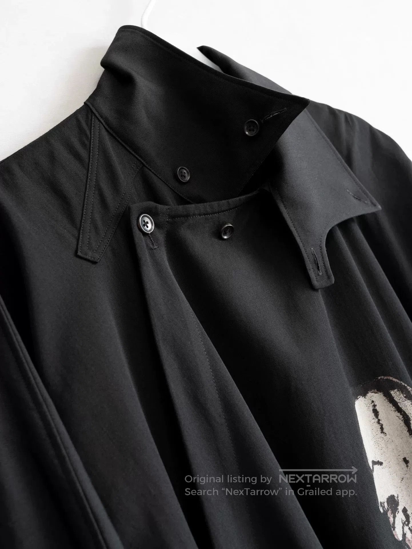 Yohji Yamamoto Yohji Yamamoto Black Long Robe With Print. Size US S / EU 44-46 / 1 - 4 Thumbnail
