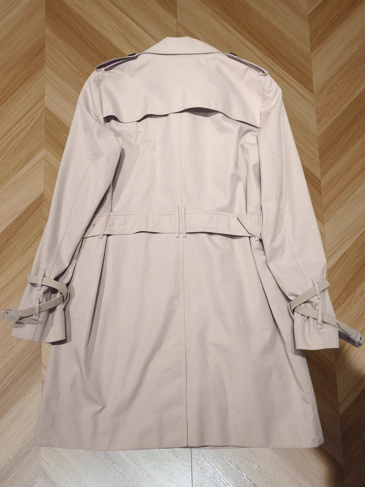 Burberry Burberry light pink long trench coat UK12 99 New Size M / US 6-8 / IT 42-44 - 2 Thumbnail