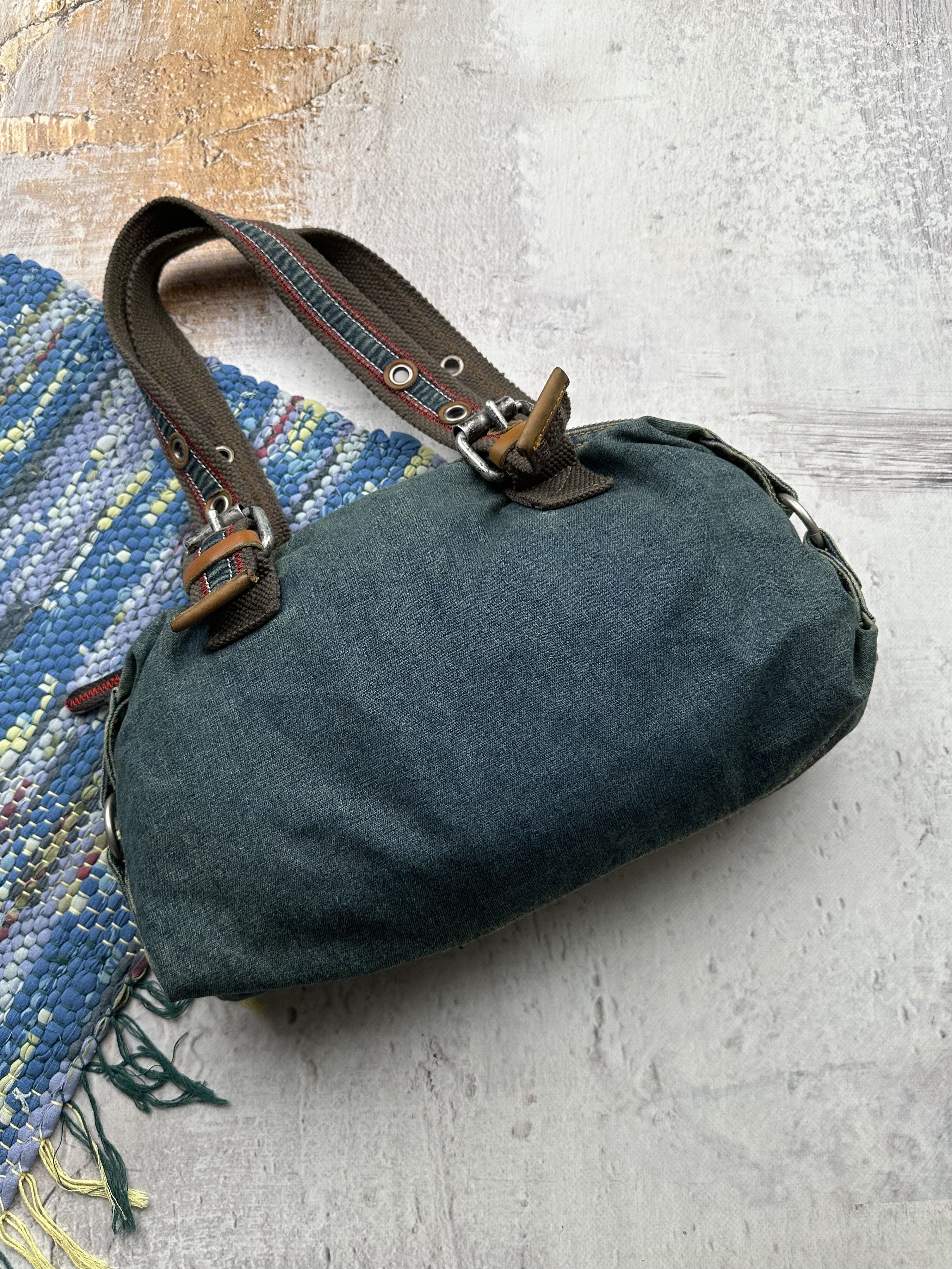 Japanese Brand Vintage Cargo Faded With Bondage Handle Bag A374D18(372) Size ONE SIZE - 4 Thumbnail