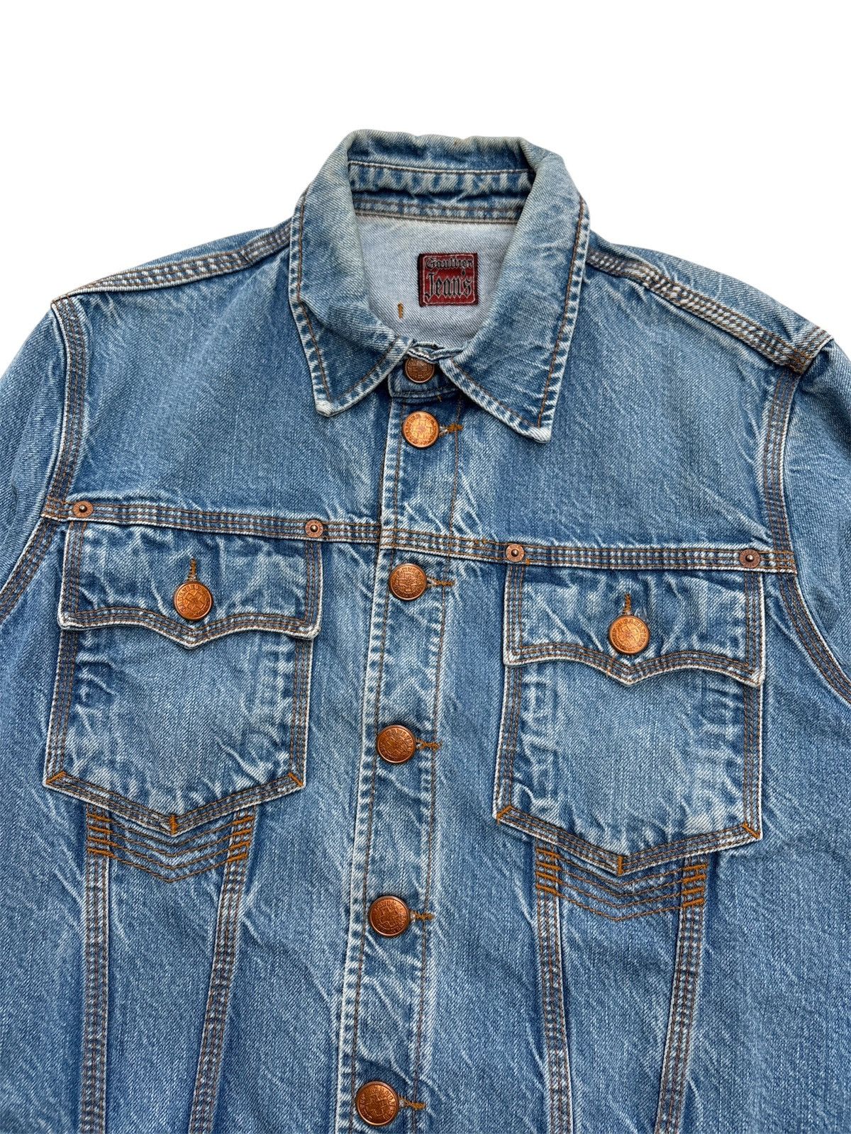 Jean Paul Gaultier 1990s Crop Trucker Denim Jacket Size US S / EU 44-46 / 1 - 2 Thumbnail