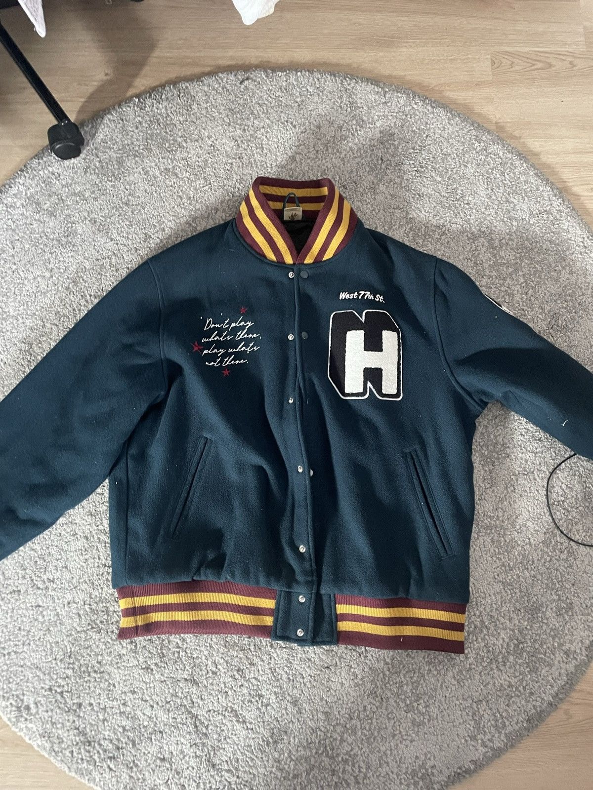 Huf HUF x Miles davis varsity jacket | Grailed